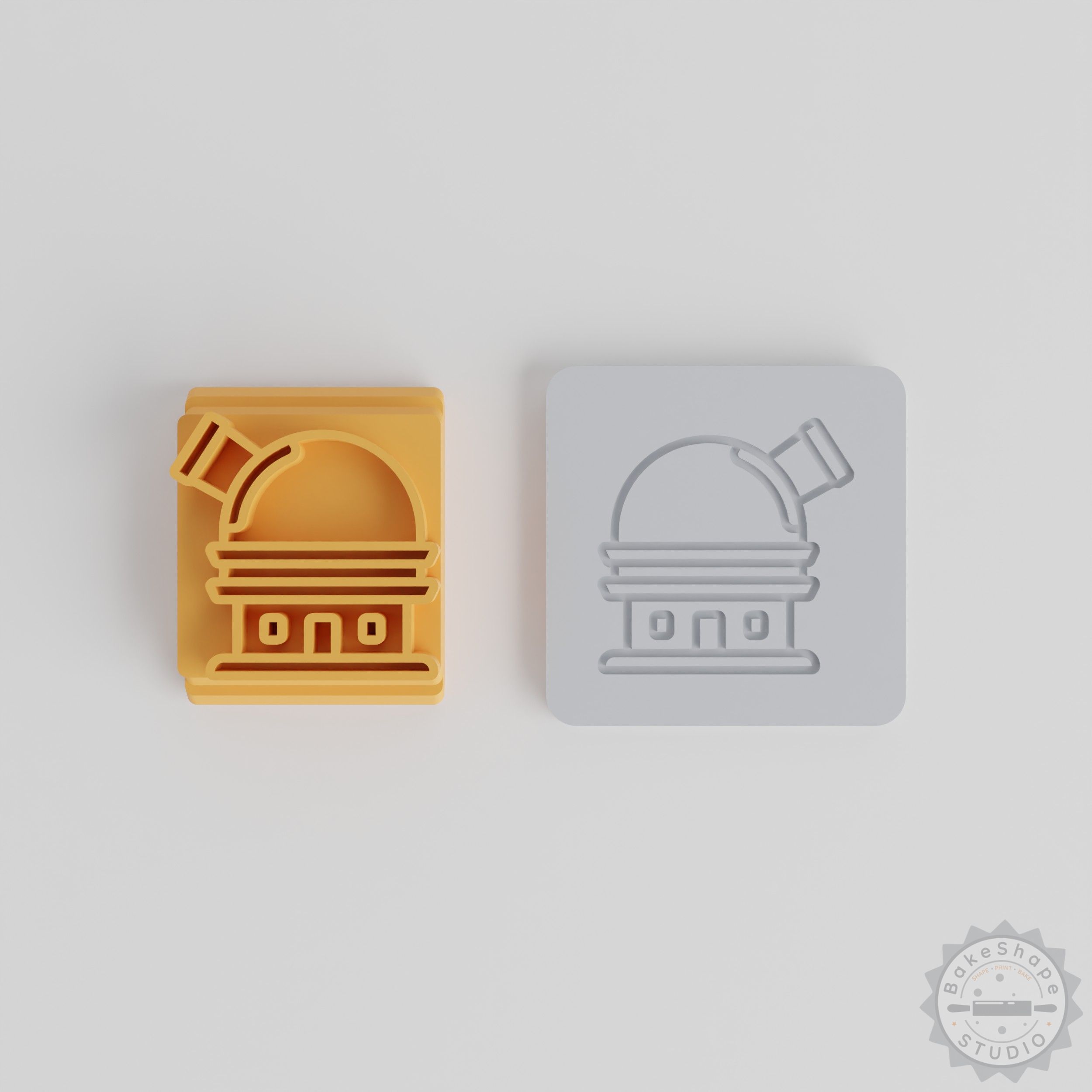 Astronomy Stamp Tile Set, 5-Piece Observatory Design, Perfect for Clay and Cookies