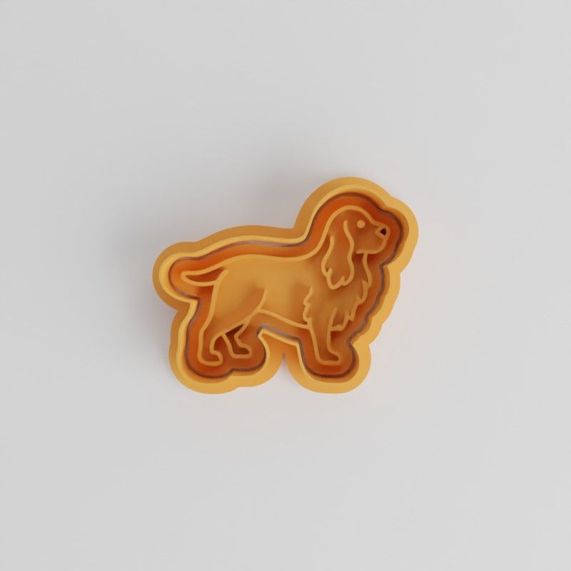 Cocker Spaniel Cookie Cutter Set, 6-Piece, Shape Cutter & Stamp for Cookies & Fondant, S/M/L Sizes