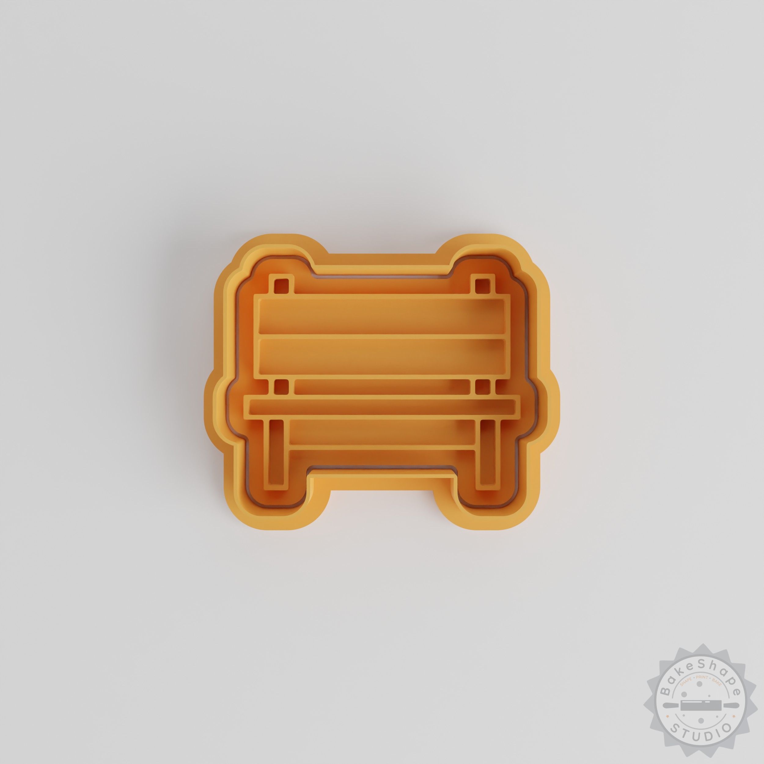Outdoor Bench Cookie Shape Cutter Set, 6-Piece Cookie Stamp, Sizes S/M/L, Perfect for Cookies and Fondant