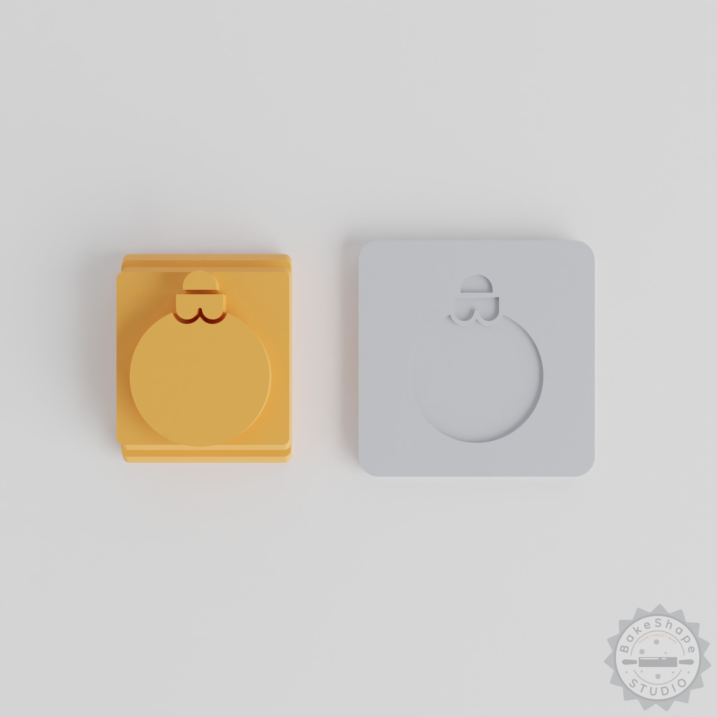 Bauble Stamp Tile Set, 5 Sizes, Perfect for Clay and Cookie Designs
