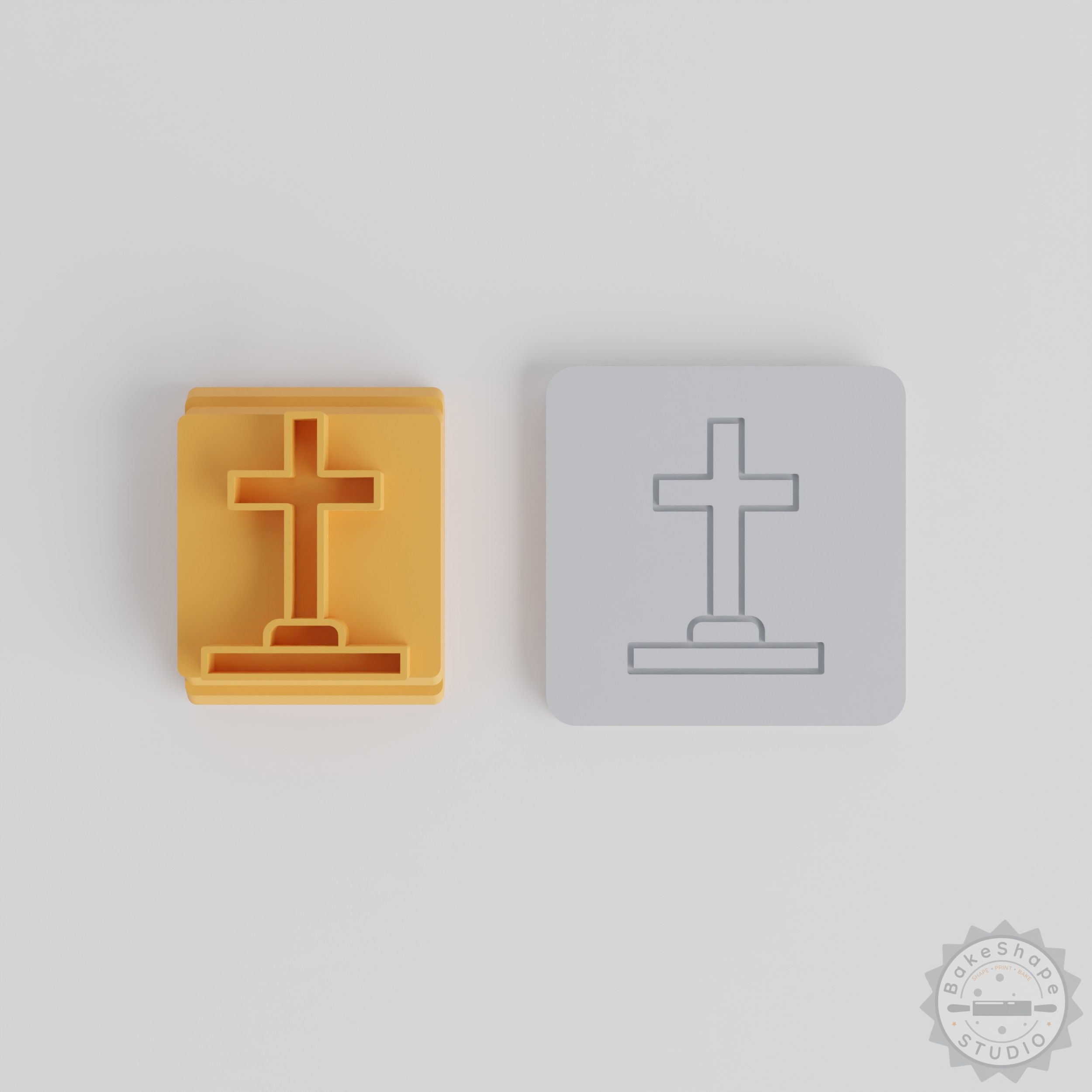 Gravestone Stamp Tile Set, 5 Sizes for Clay, Cookie, Fondant Crafting, Halloween Decoration