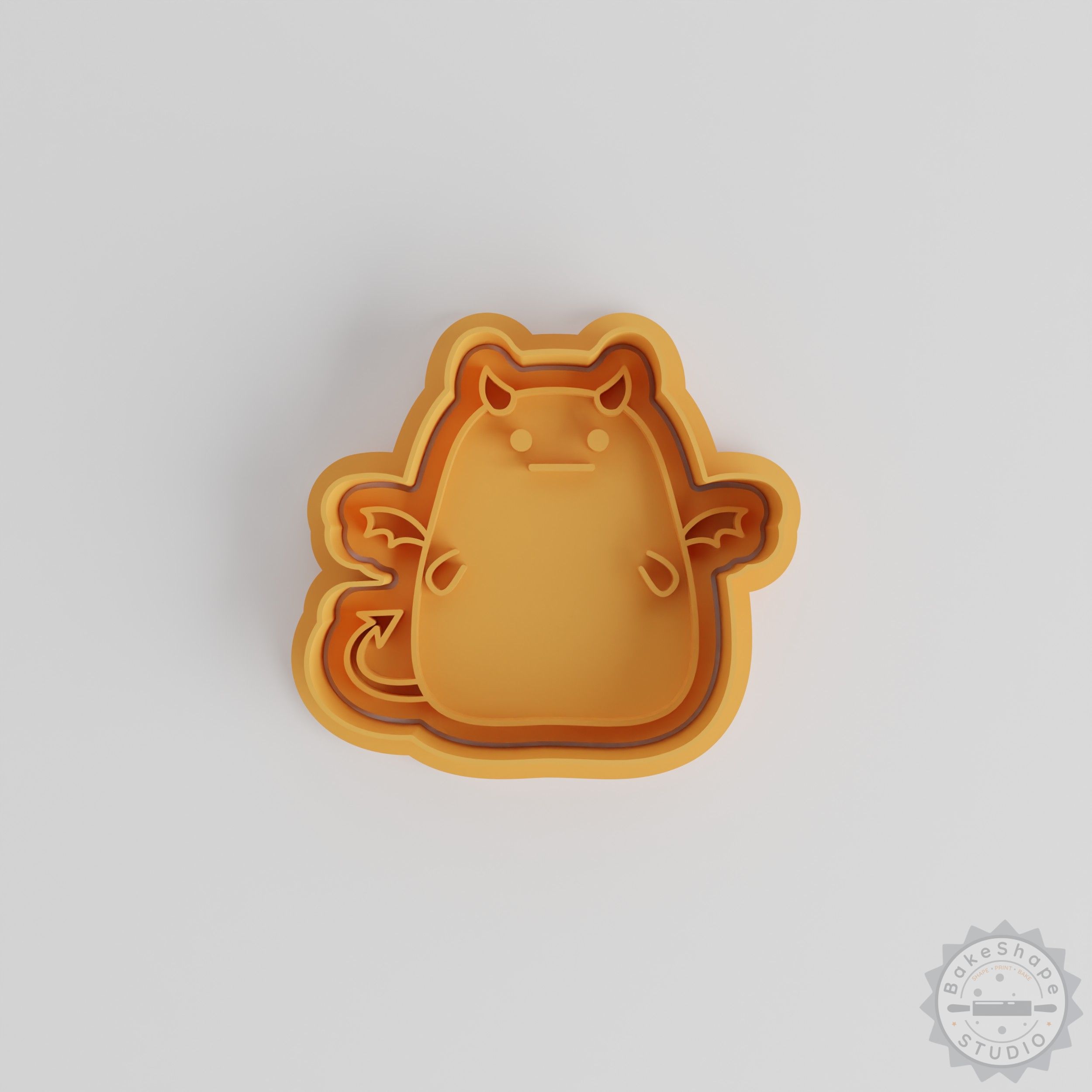 Neutral Cookie Cutter and Stamp Set, 6 Pieces, for Baking and Fondant Design