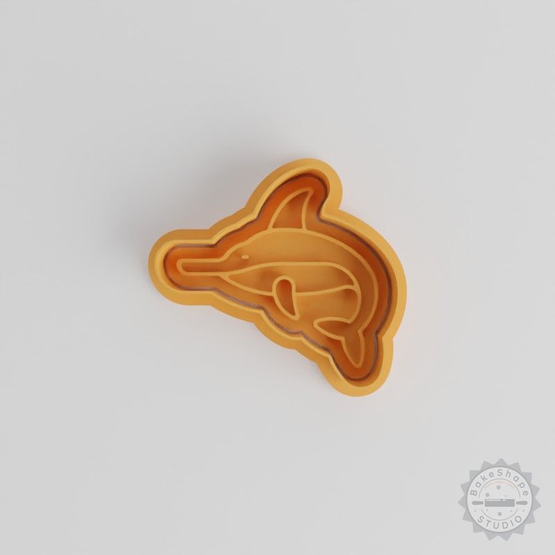 Sword Fish Shape Cutter and Stamp Set, Cookie and Fondant Tools, 6 Pieces in S/M/L