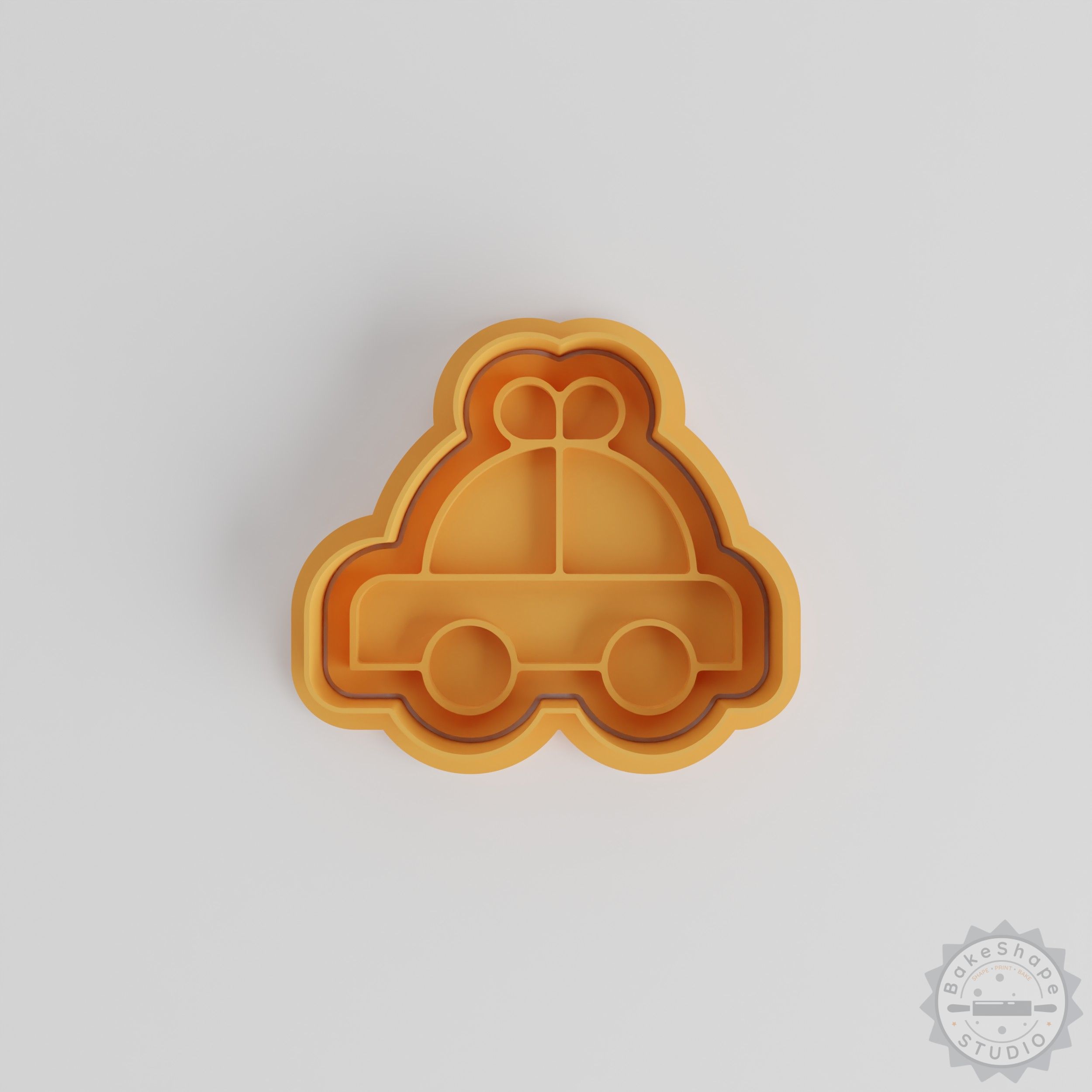 Car Shape Cutter and Stamp Set, Small Medium Large Sizes, Cookie Fondant Tool