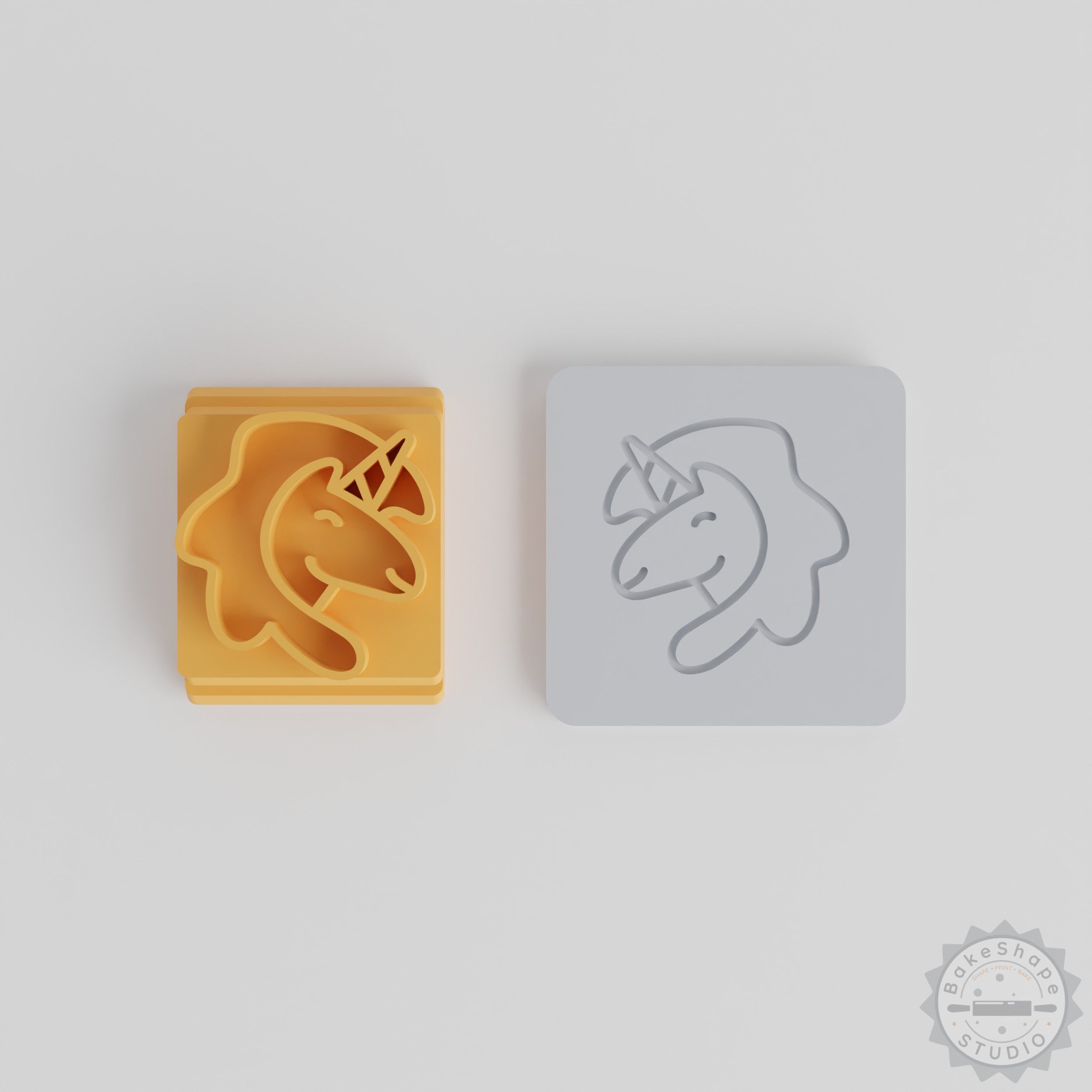 Unicorn Stamp Tile Set, 5 Sizes for Crafting, Clay, Cookies & Fondant