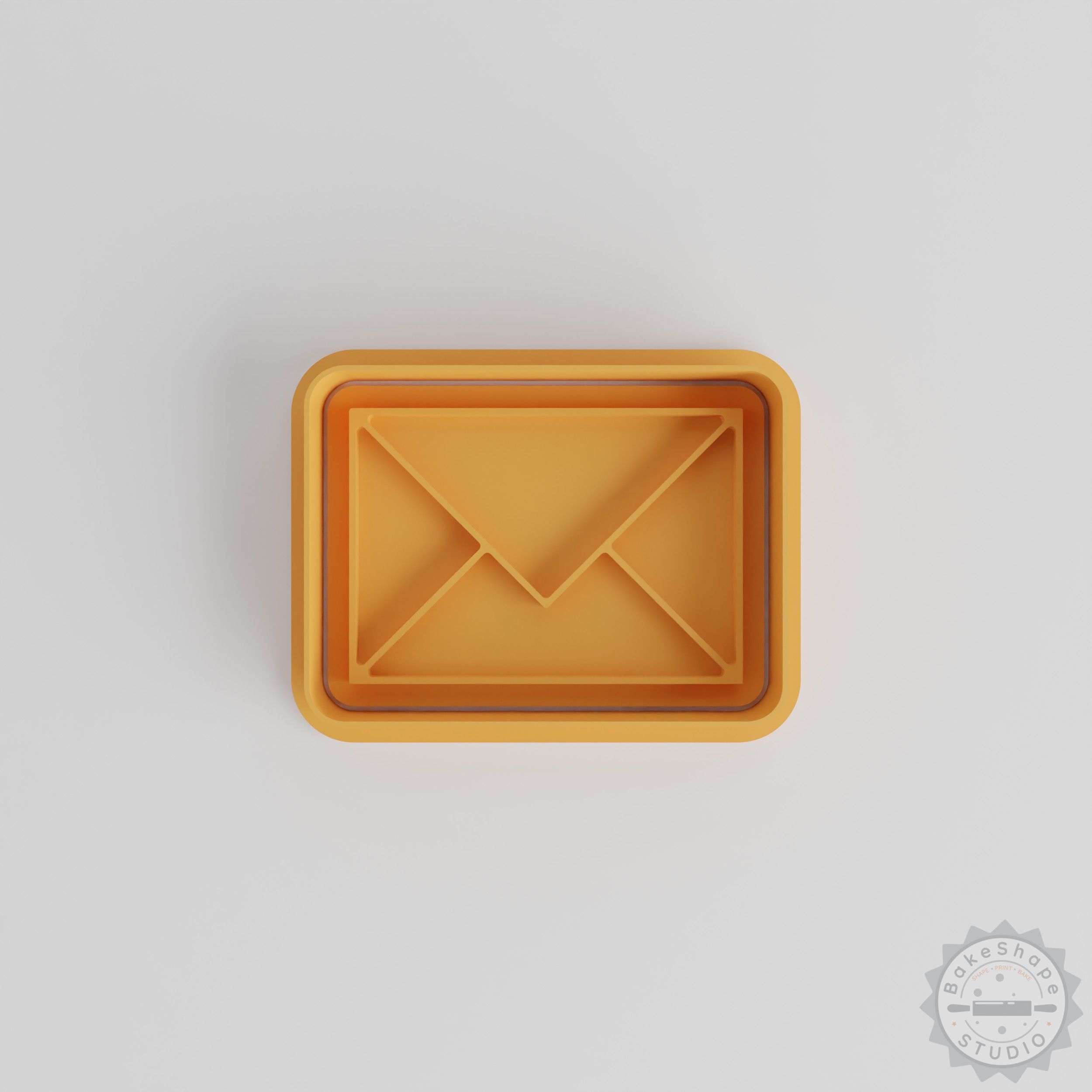 Envelope Cookie Cutter and Stamp Set, 6-Piece, Perfect for Fondant, Includes Small Medium Large Sizes