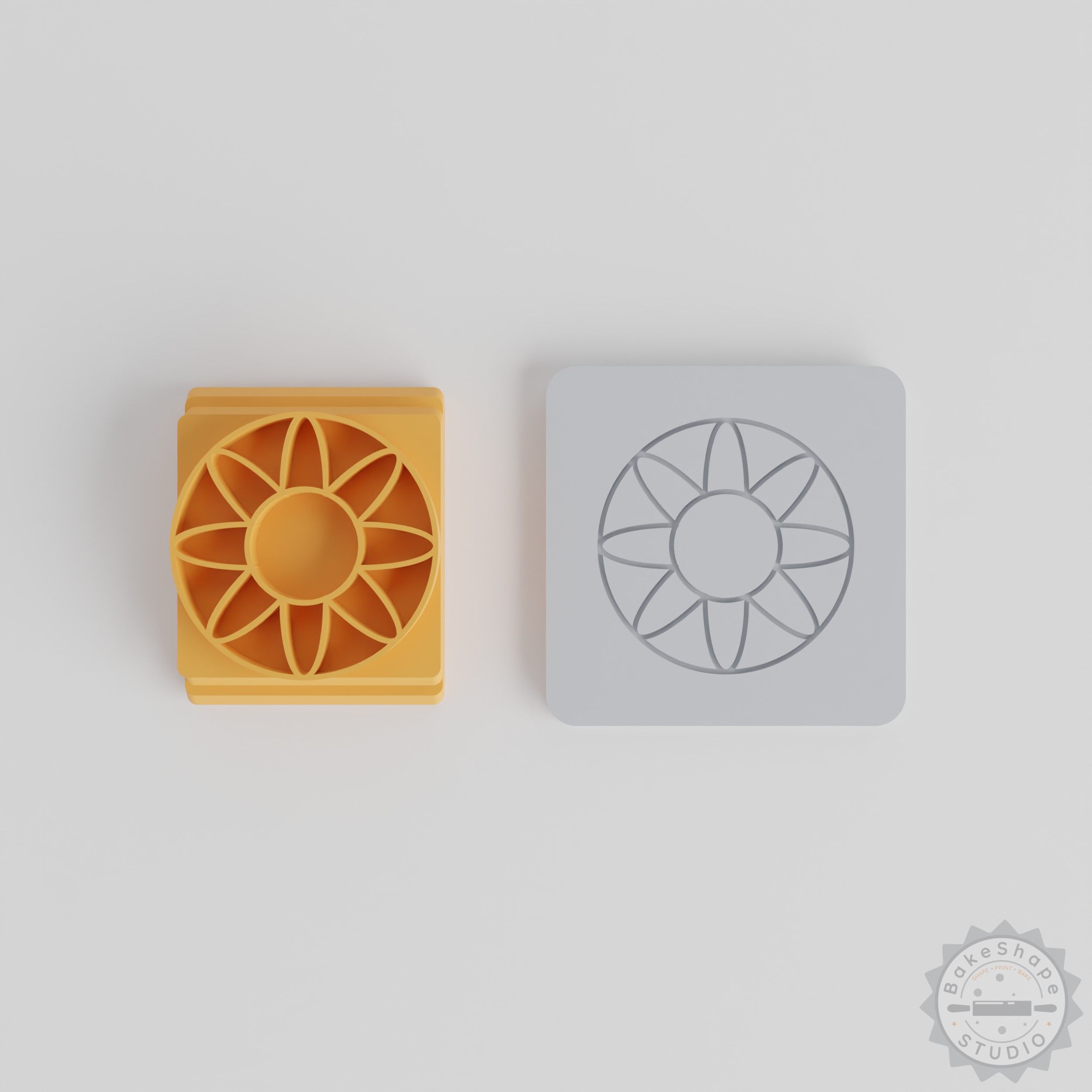 Mandala Stamp Tile Set, 5 Sizes, Geometric Pattern Design, Ideal for Clay, Cookies, Fondant Crafting