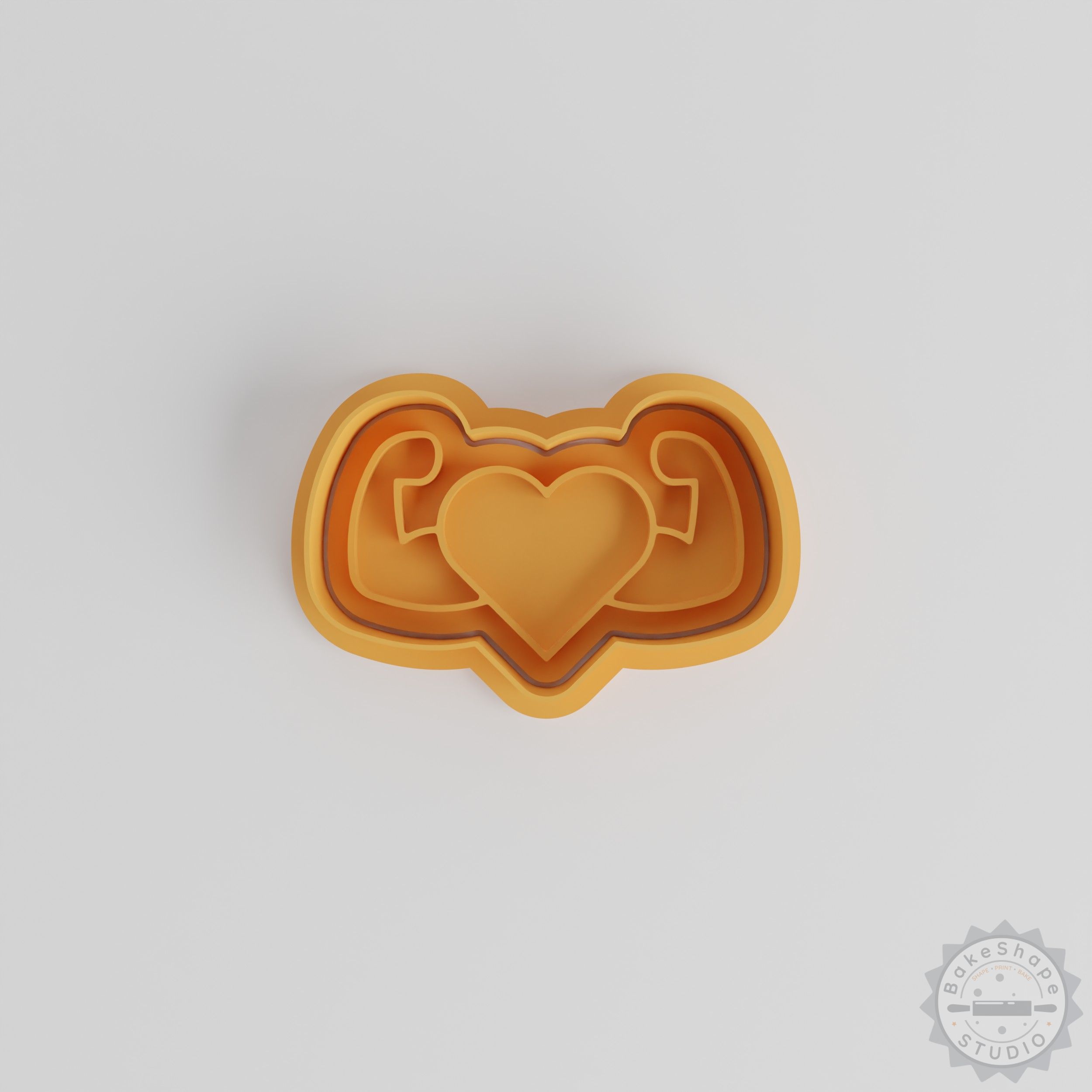 Cardio Exercises Shape Cutter & Stamp Set, Perfect for Heart Fitness Cookies, Fondant, 6 Pieces in S/M/L Sizes