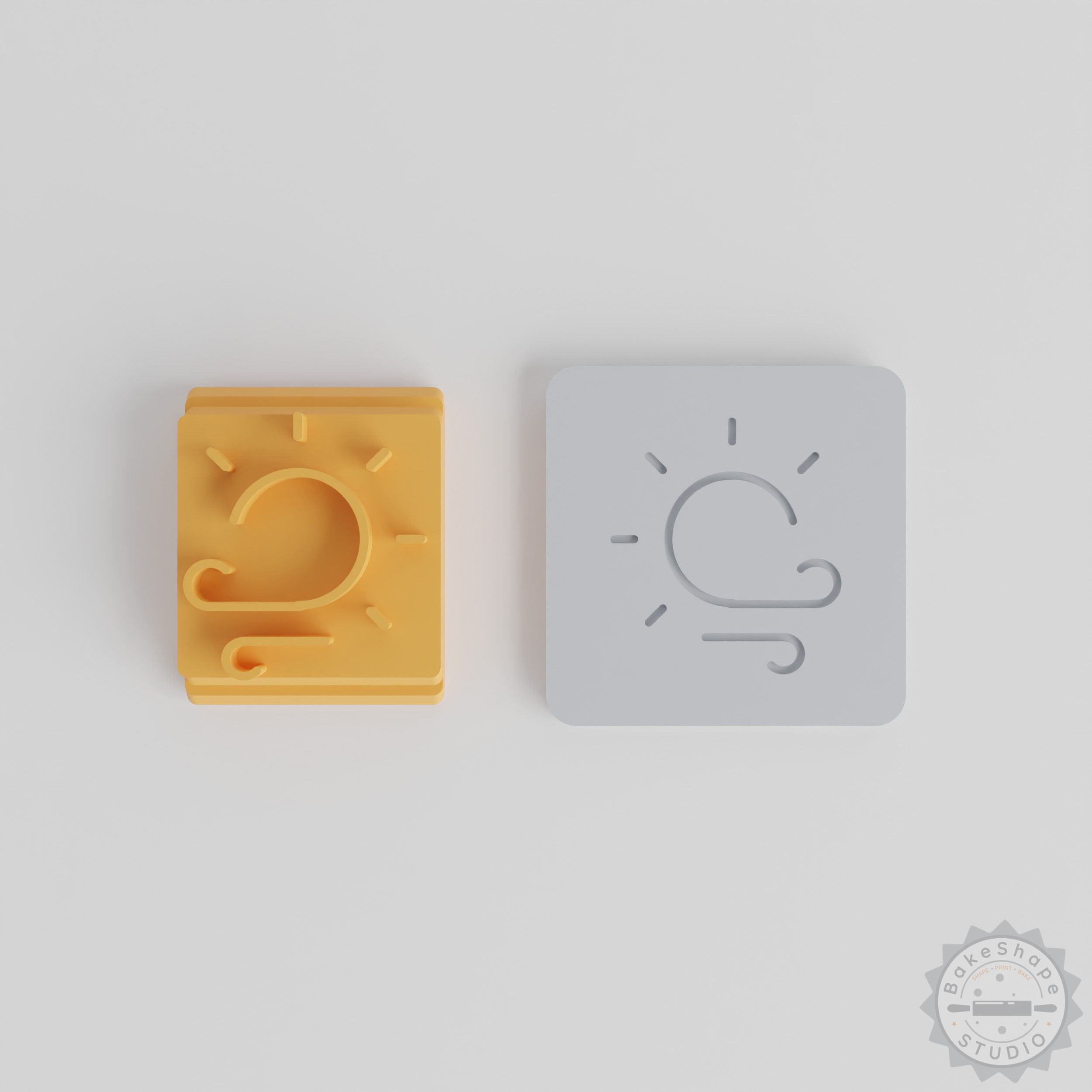 Summer Stamp Tile Set, 5 Sizes, Perfect for Clay, Cookies, Fondant, Weather Motif