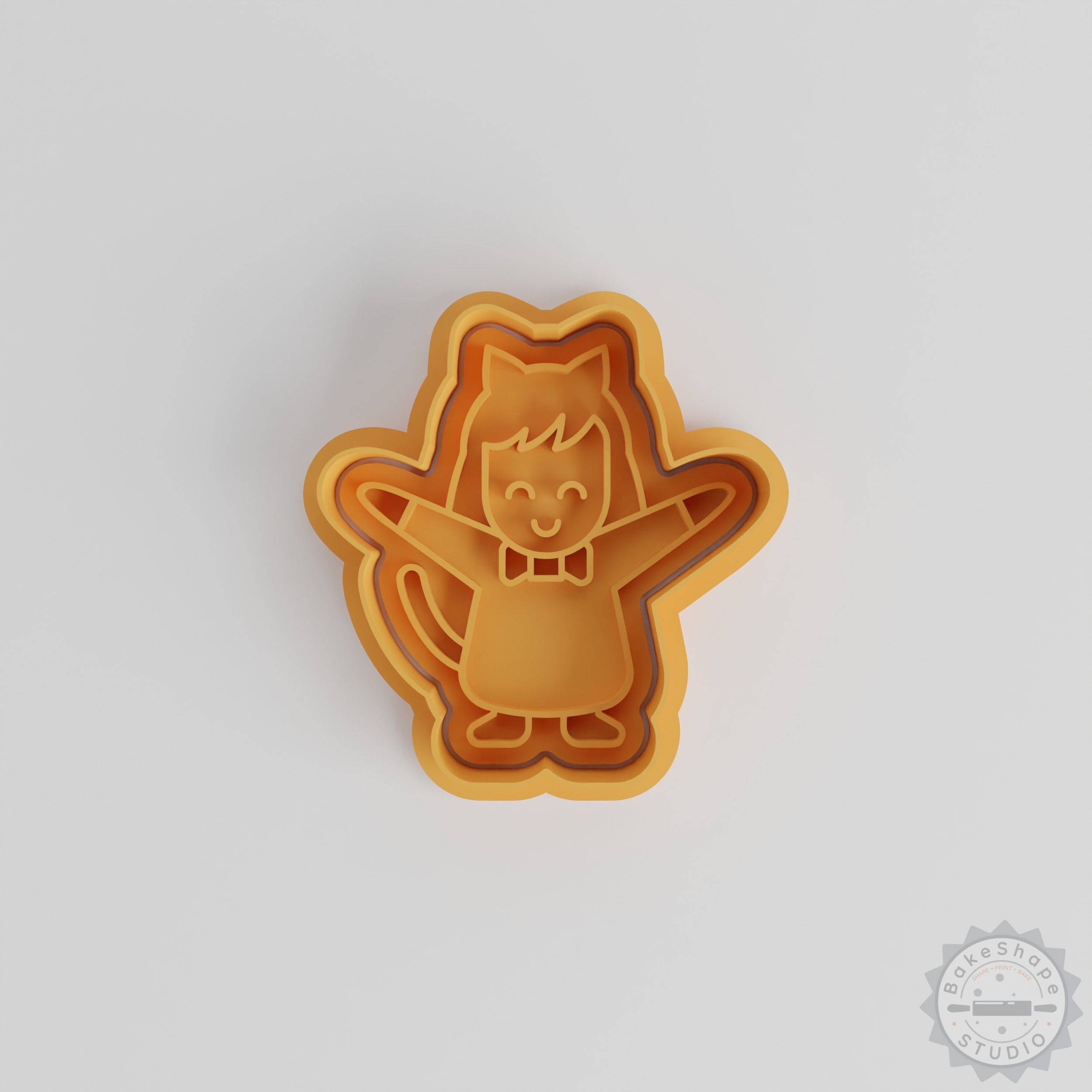 Cat Shape Cutter and Stamp Set, 6-Piece, Perfect for Cookies and Fondant