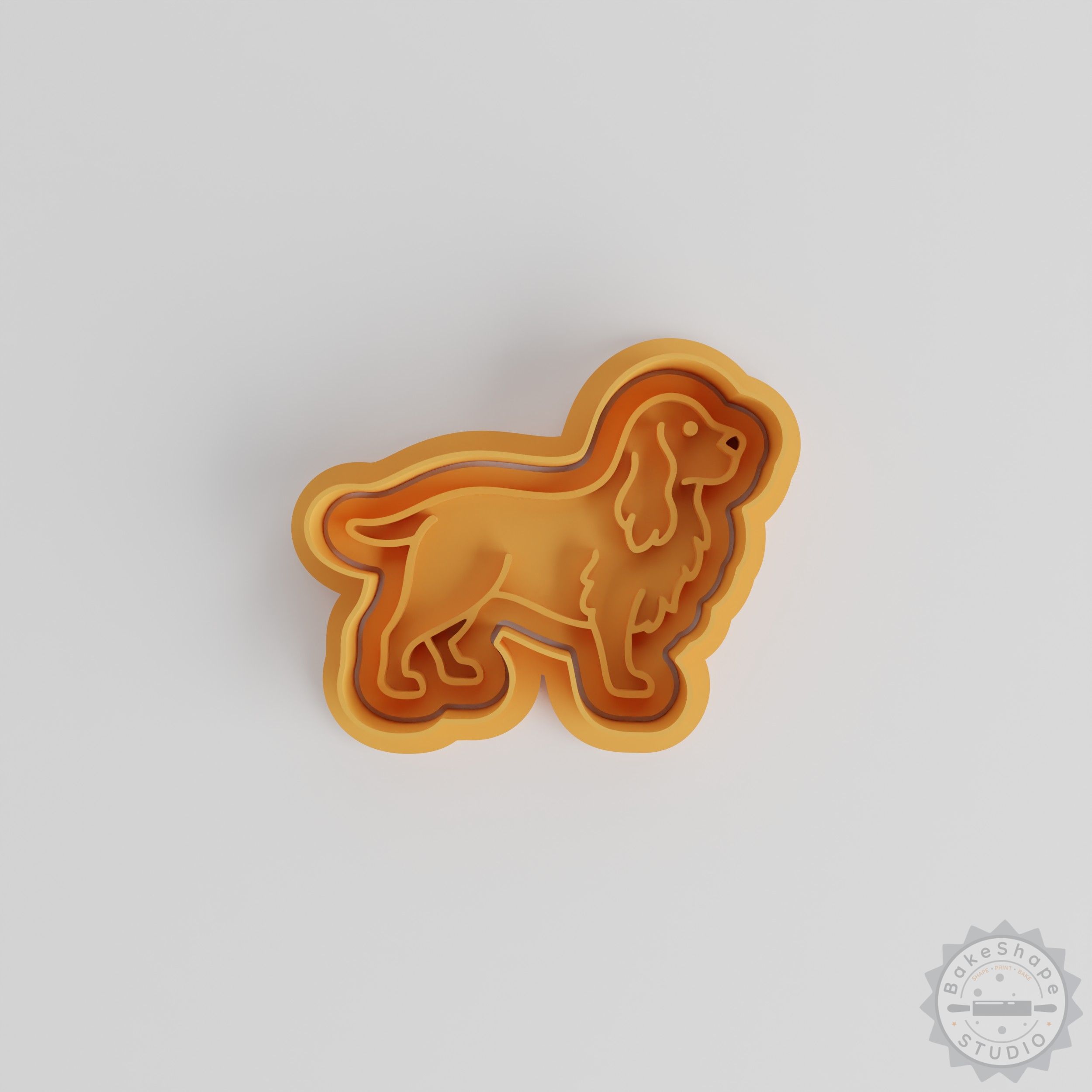 Cocker Spaniel Cookie Cutter Set, 6-Piece, Shape Cutter & Stamp for Cookies & Fondant, S/M/L Sizes