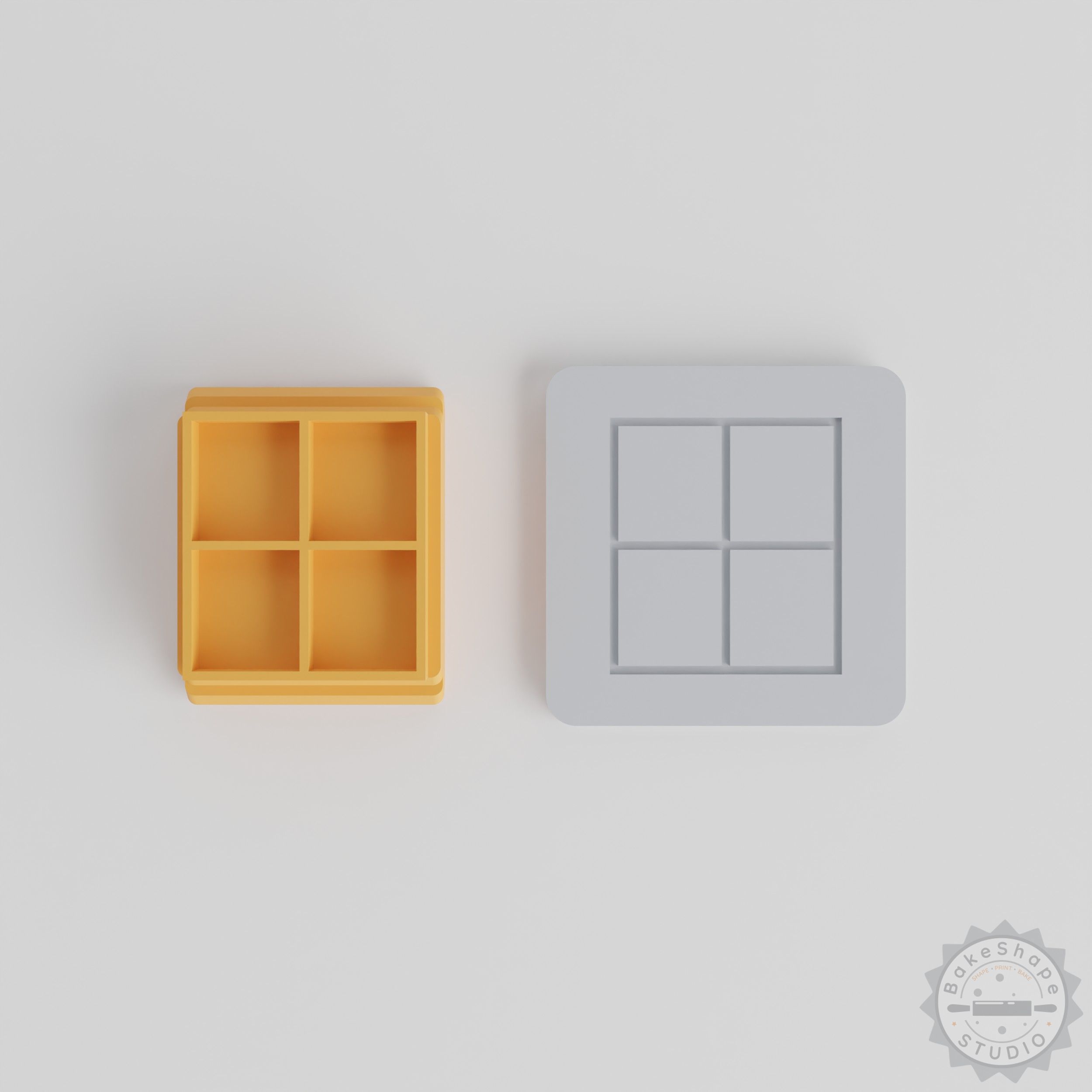 Window Stamp Tile Set, 5 Sizes for Clay, Cookies, Fondant and More