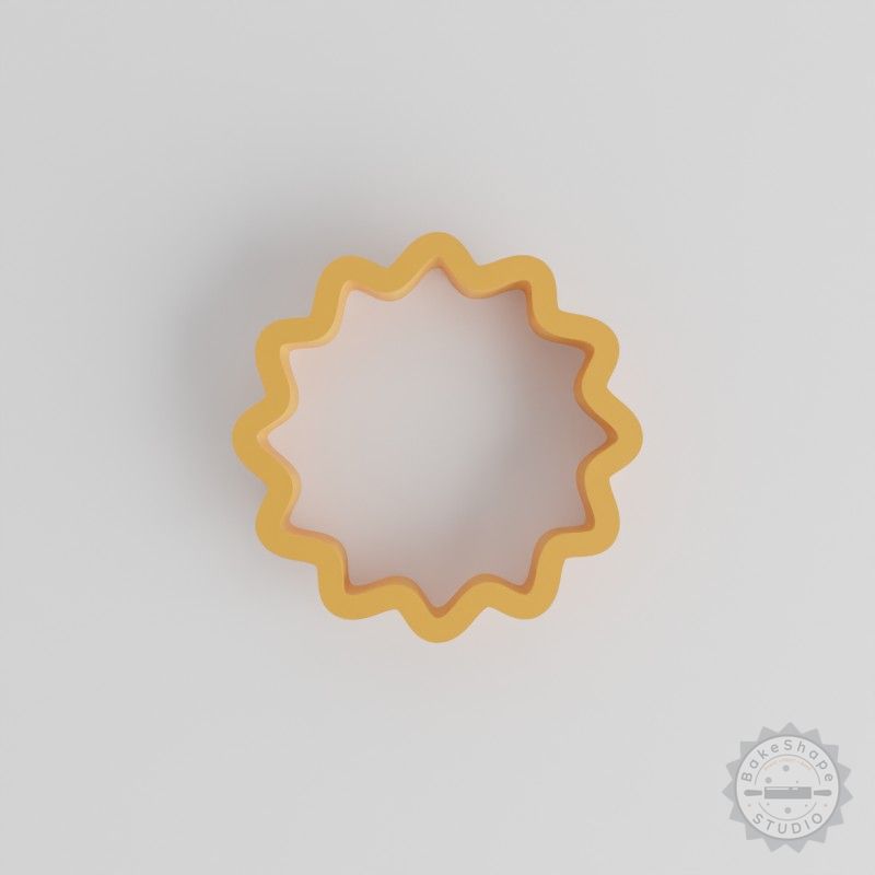 Sun Shape Cutter Set, 18 Pieces, Multiple Sizes for Cookies, Fondant, Clay Crafting