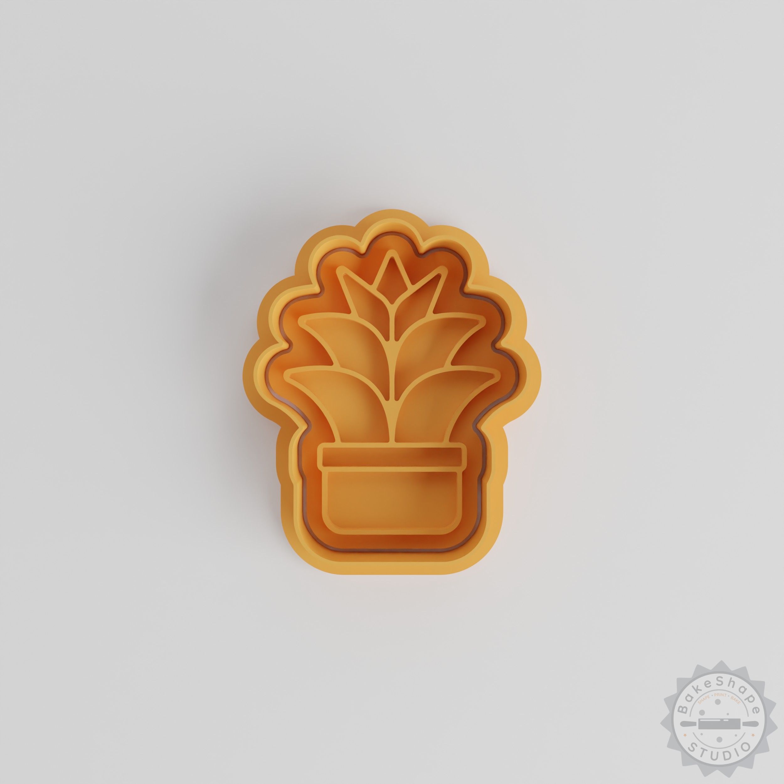 Agave Plant Cookie Cutter Set, 6-Piece Fondant Stamp, Botanical Succulent Shape Molds S/M/L Sizes for Baking