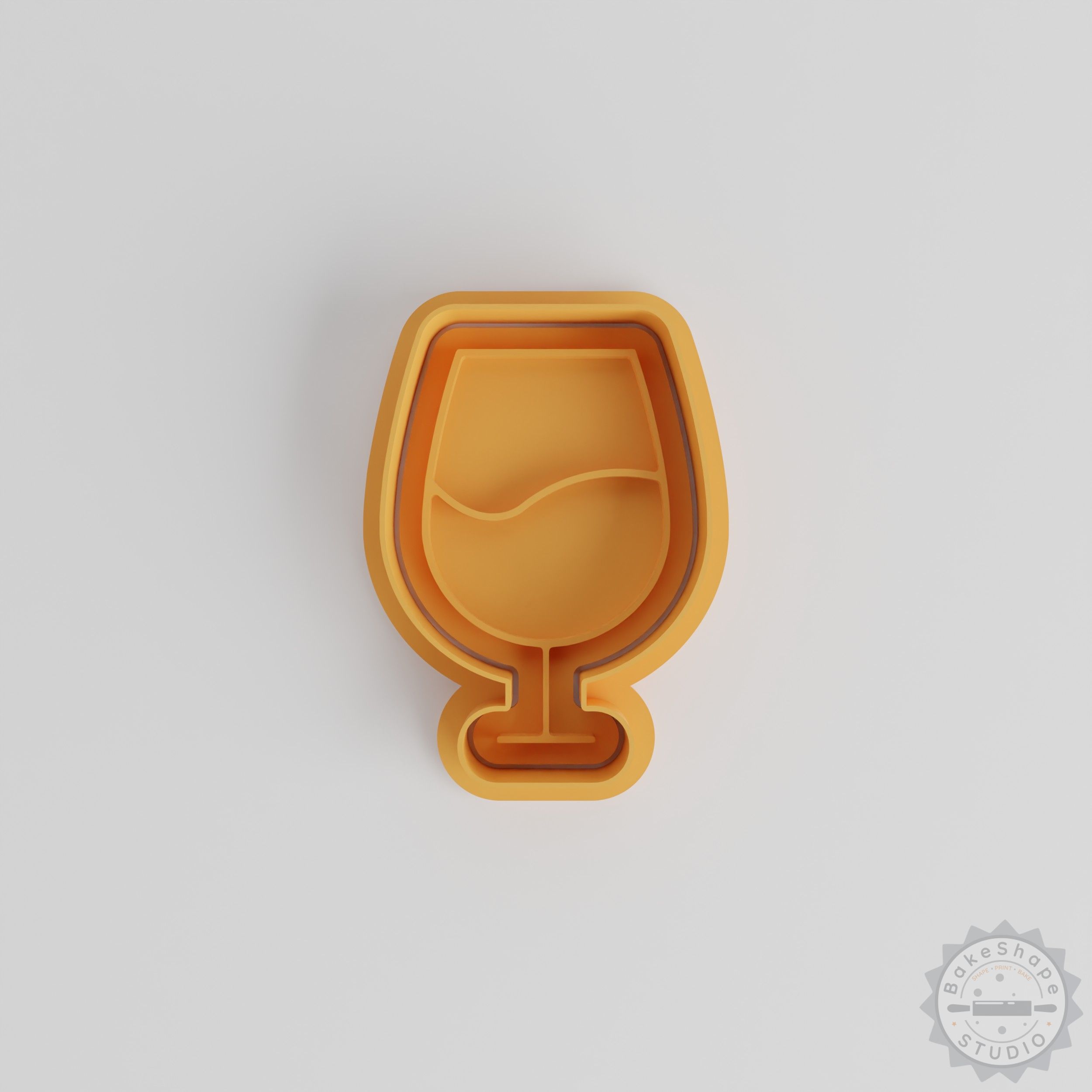 Cocktail Cookie Shape Cutter & Stamp Set, 6-Piece, Perfect for Cookies & Fondant, Drink Glass Design, S/M/L Sizes