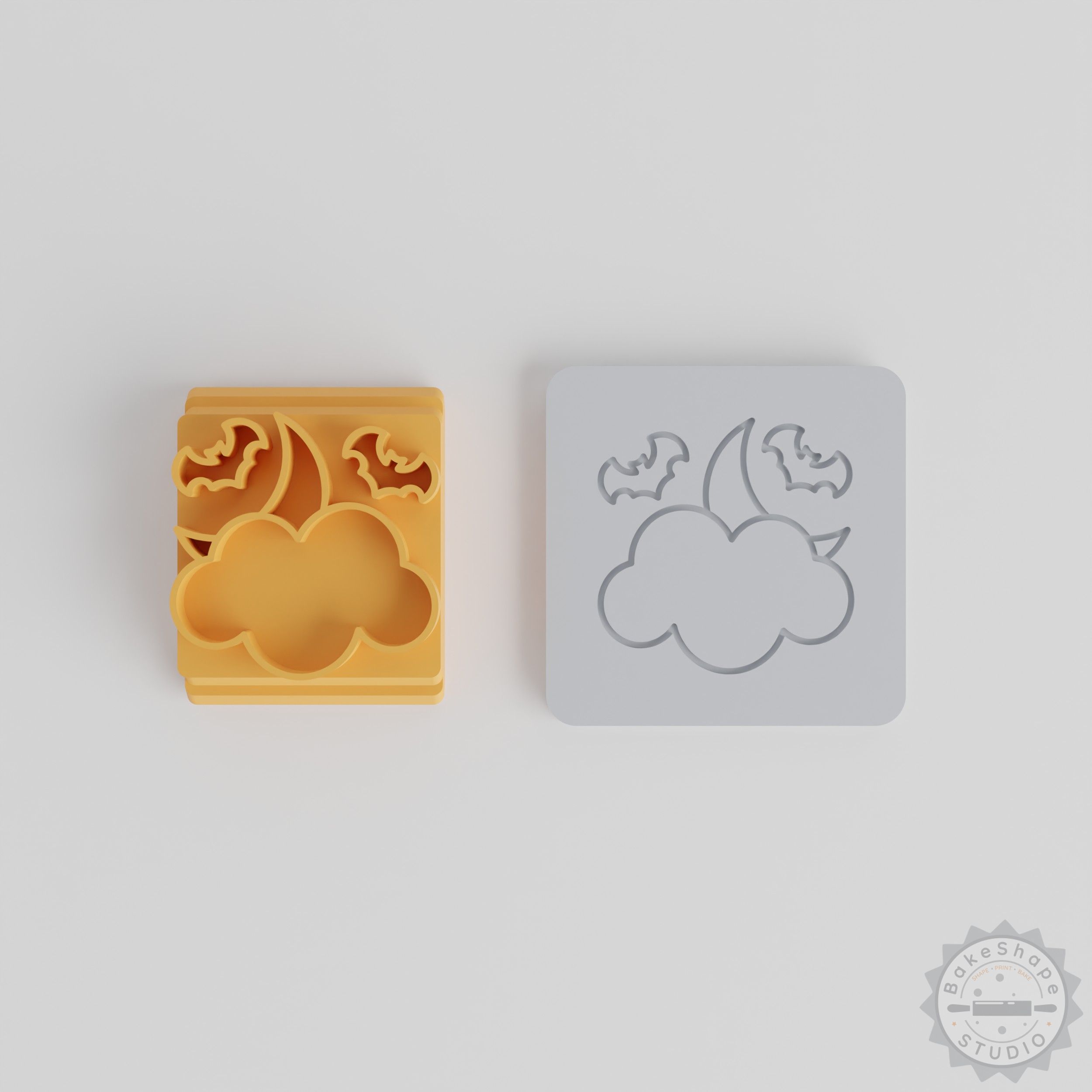Halloween Stamp Tile Set, 5 Sizes, Perfect for Clay, Cookies & Fondant Crafting
