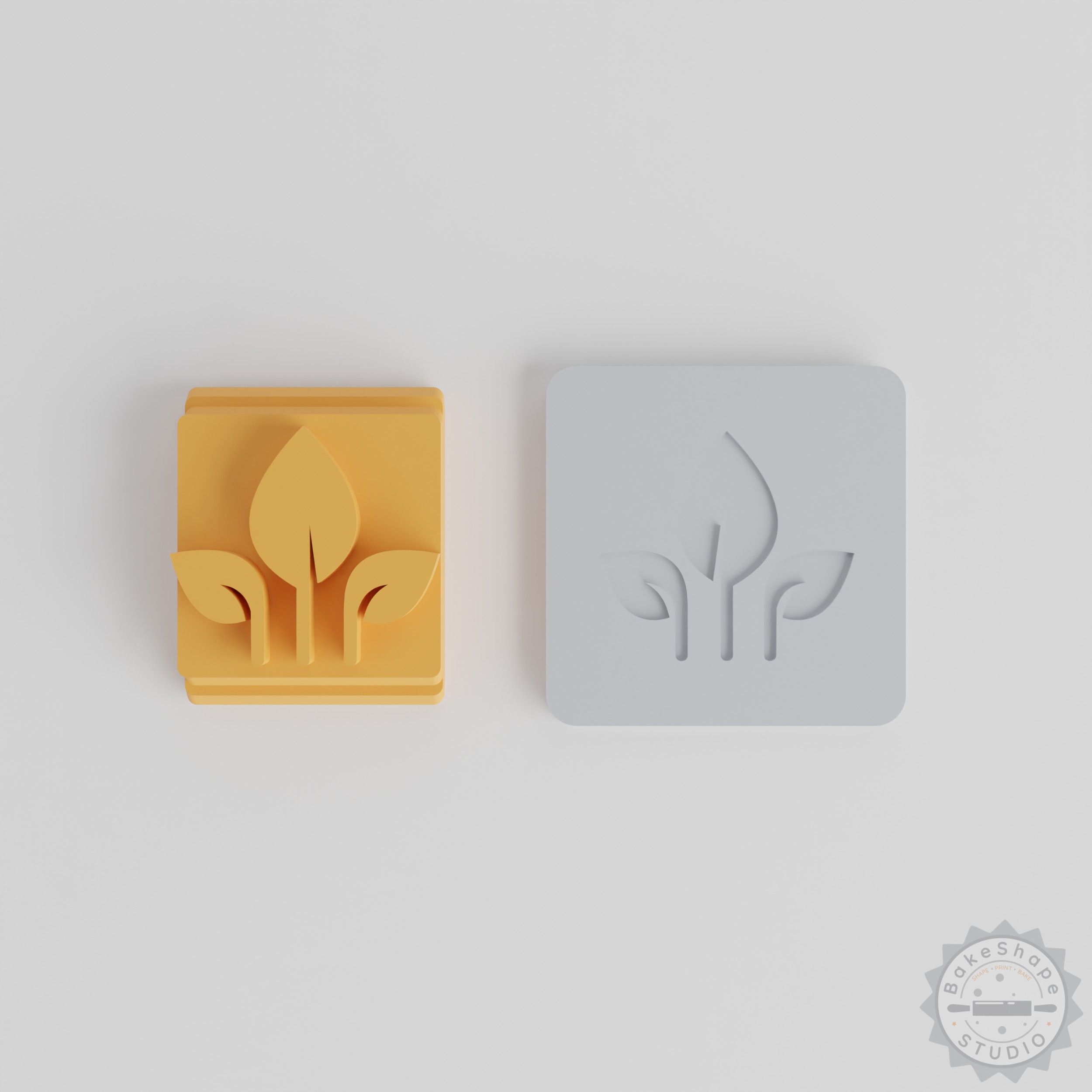 Leaf Stamp Tile Set, 5 Sizes, Perfect for Clay, Cookies, Fondant, Eco-friendly Nature Design