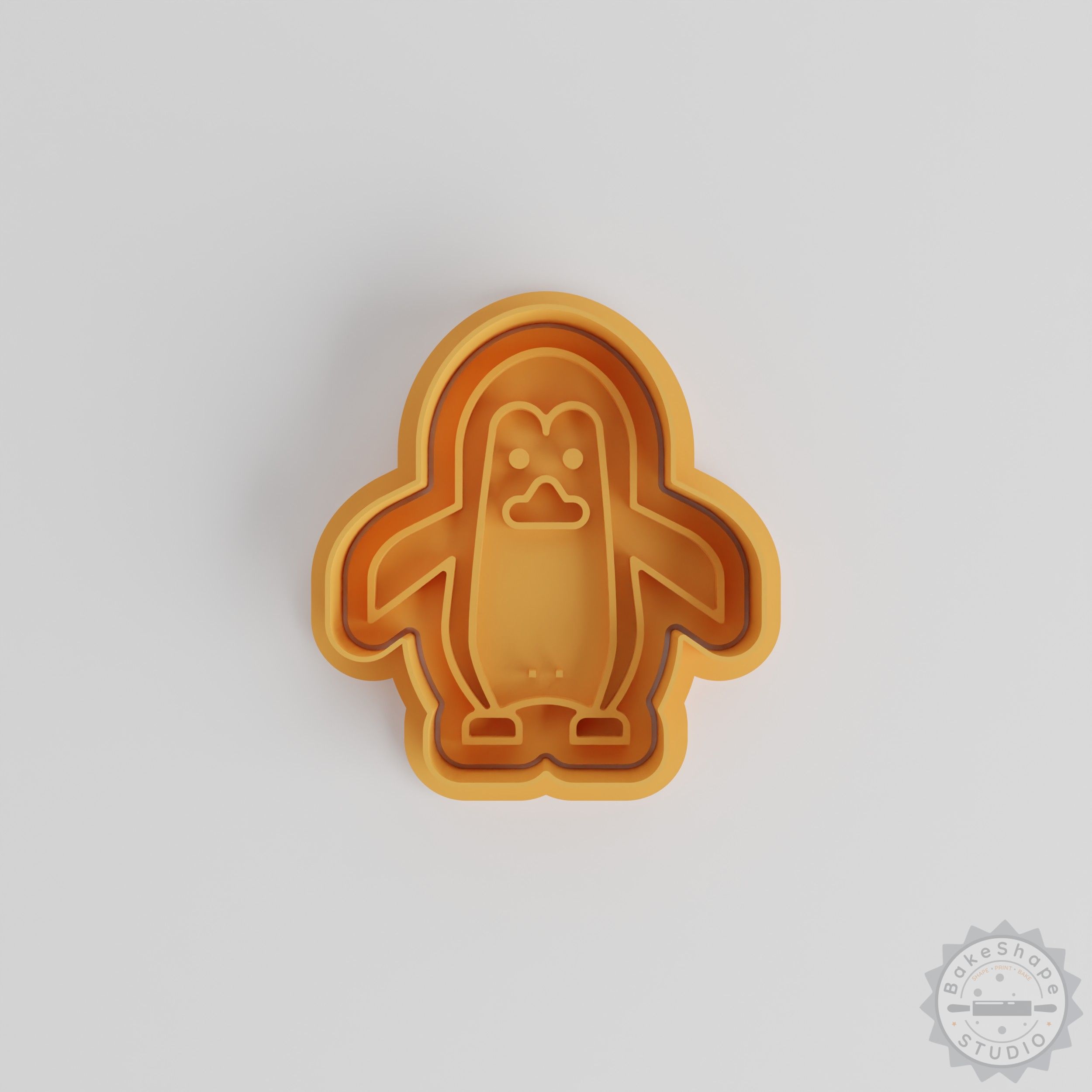 Penguin Cookie Cutter and Stamp Set, 6 Pieces, Animal Themed Fondant Tools, S/M/L Sizes, Wildlife Baking Kit