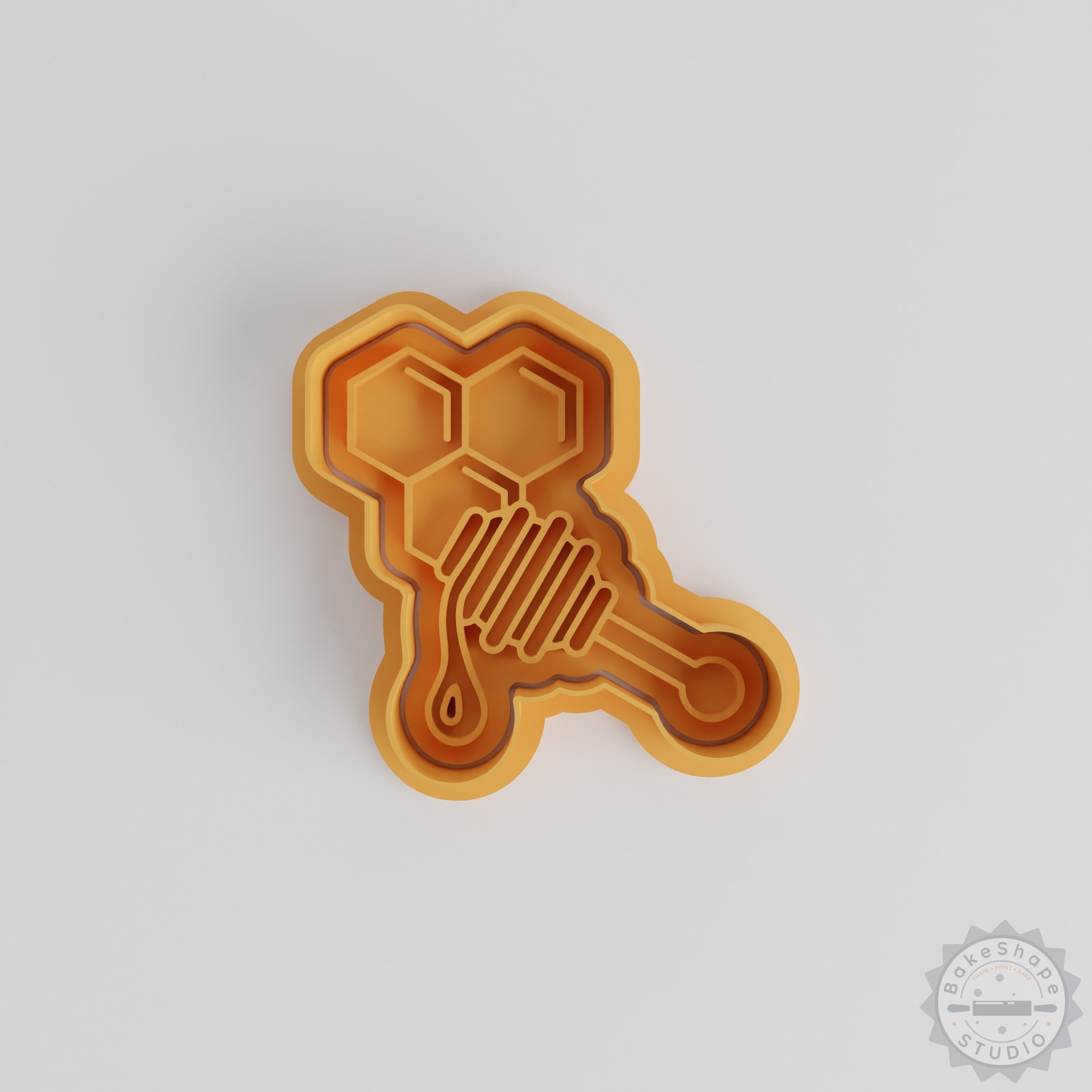 Honey Wand Cookie Cutter Set with Stamp, 6-Piece Fondant Cutter, S/M/L Apiary Tool