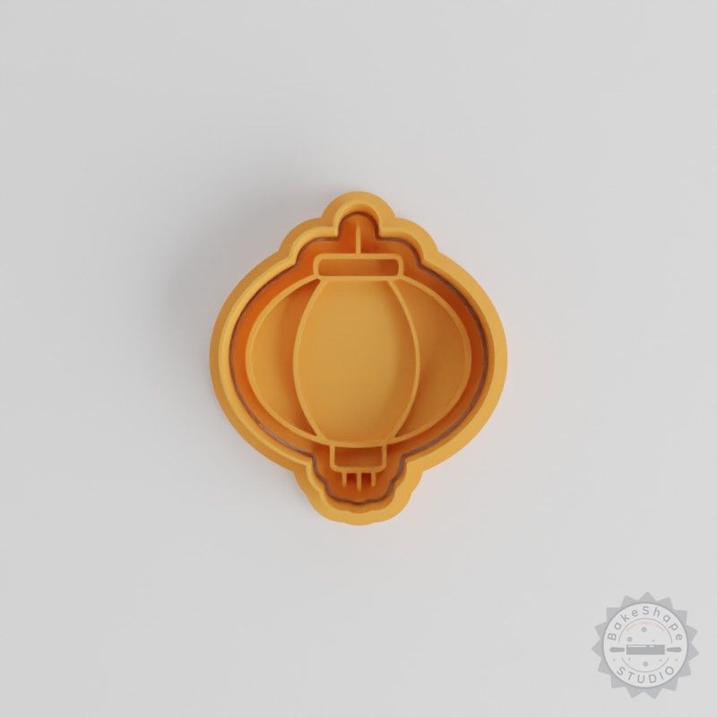 Lantern Shape Cutter & Stamp Set, Perfect for Cookies & Fondant, 6-Piece, Asian New Year Design