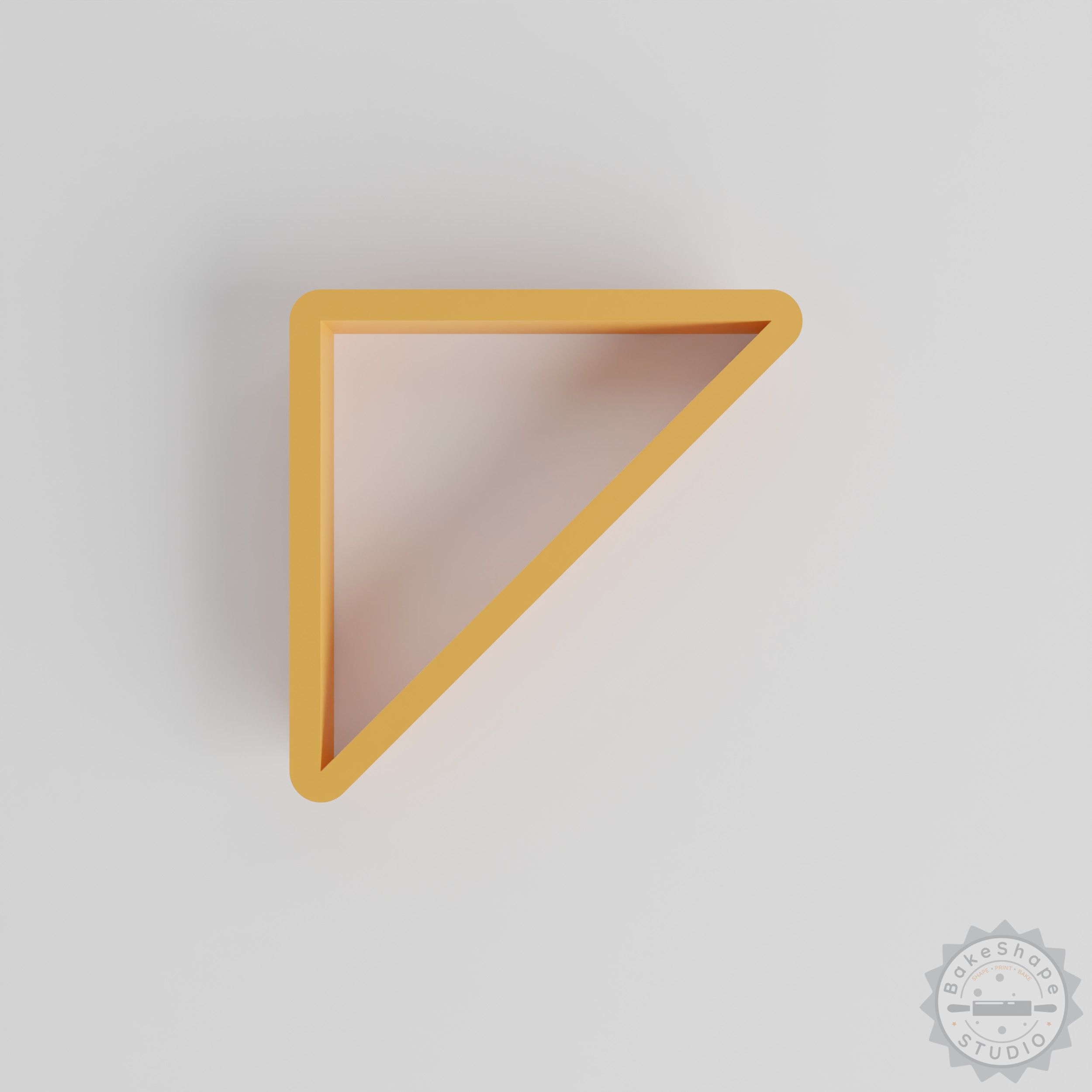 Triangle shape cutter set STL file for 3D printing geometric cookie cutters and crafting tools