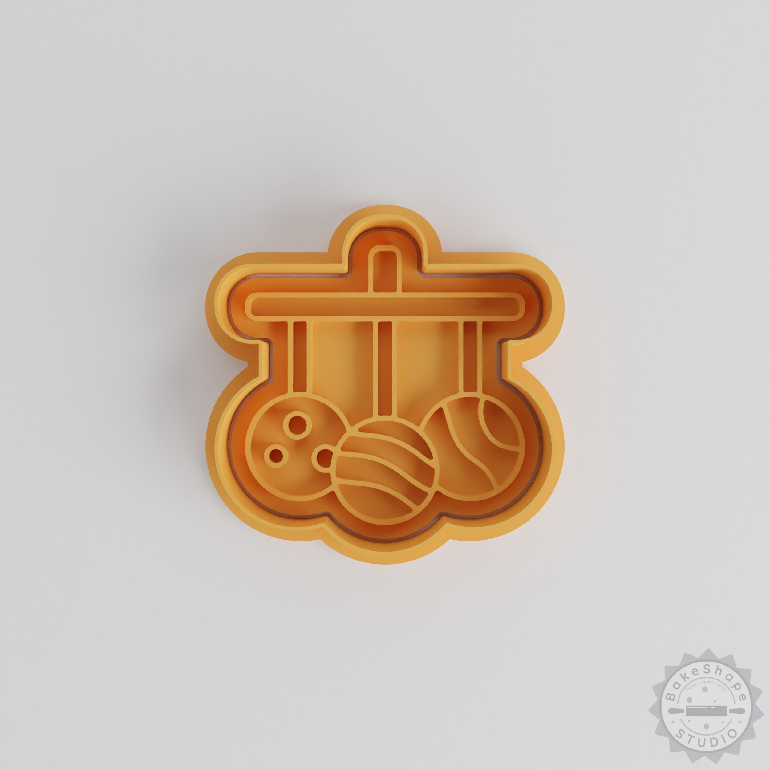 Planet Mobile Cookie Cutter & Stamp Set, 6-Piece Celestial Space Theme, 3 Sizes