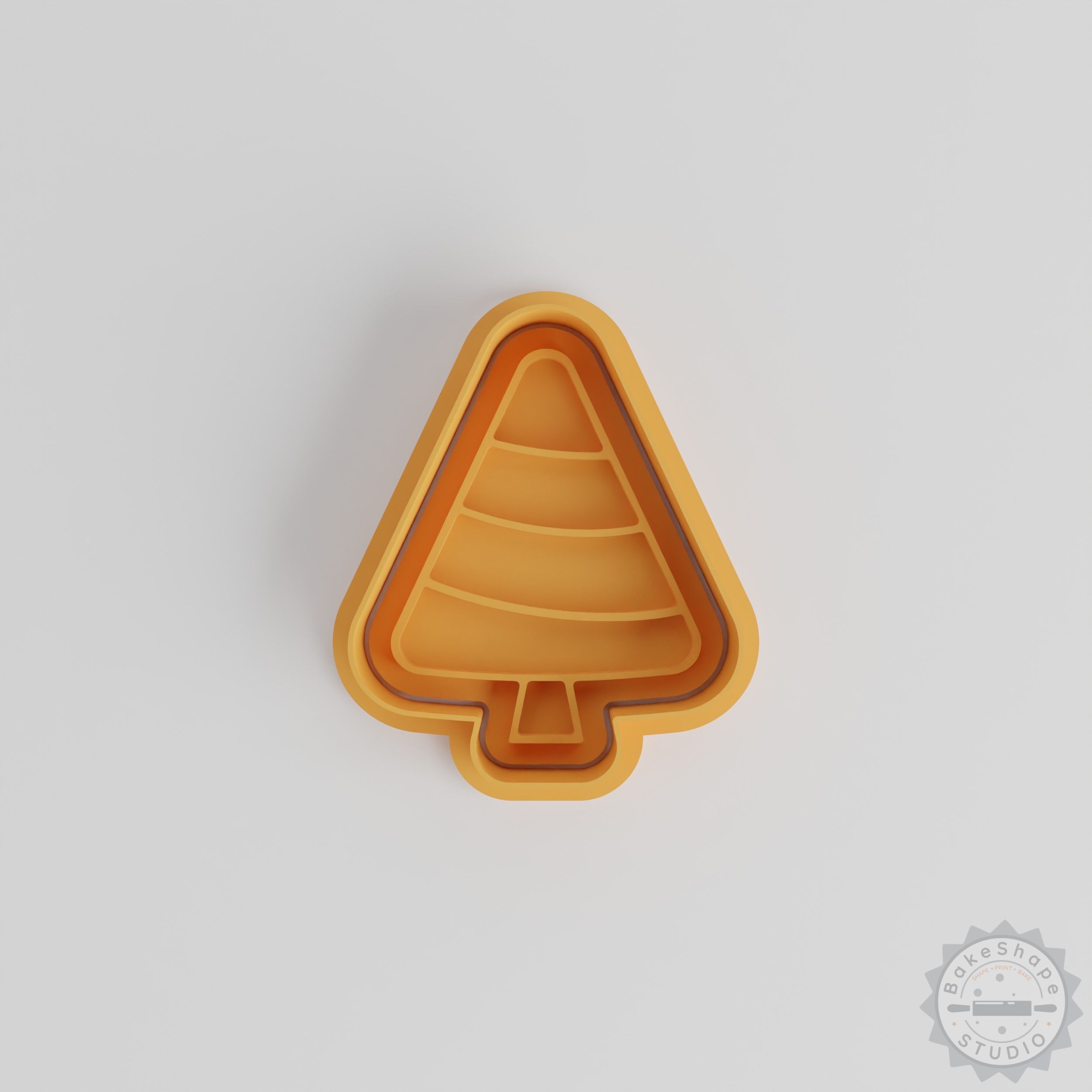Christmas Tree Cookie Cutter and Stamp Set, 6-Piece, S/M/L Sizes, Perfect for Holiday Baking and Fondant