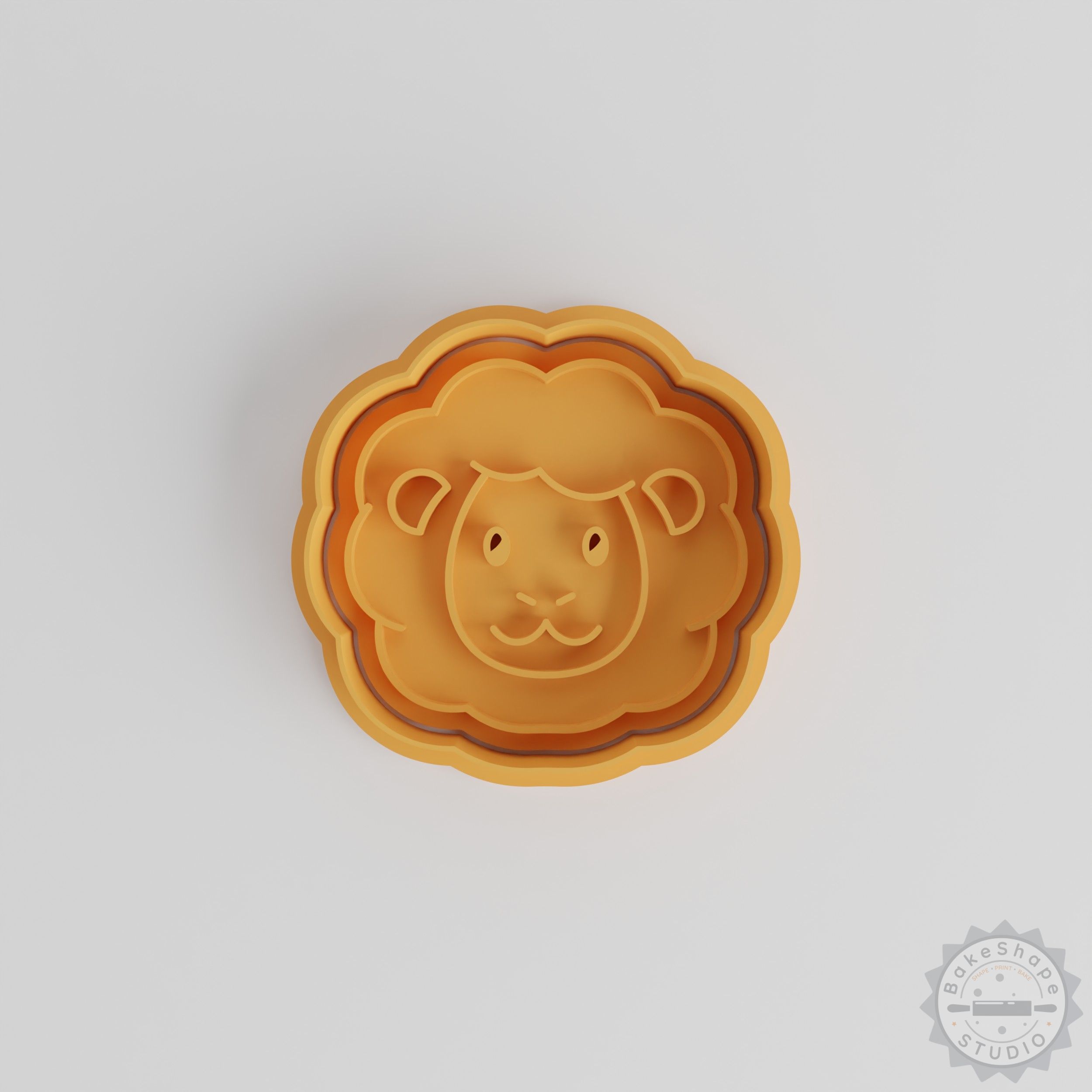 Animal Sheep Cookie Cutter and Stamp Set, 6-Piece Farm Themed Baking Tools, Perfect for Fondant and Cookies