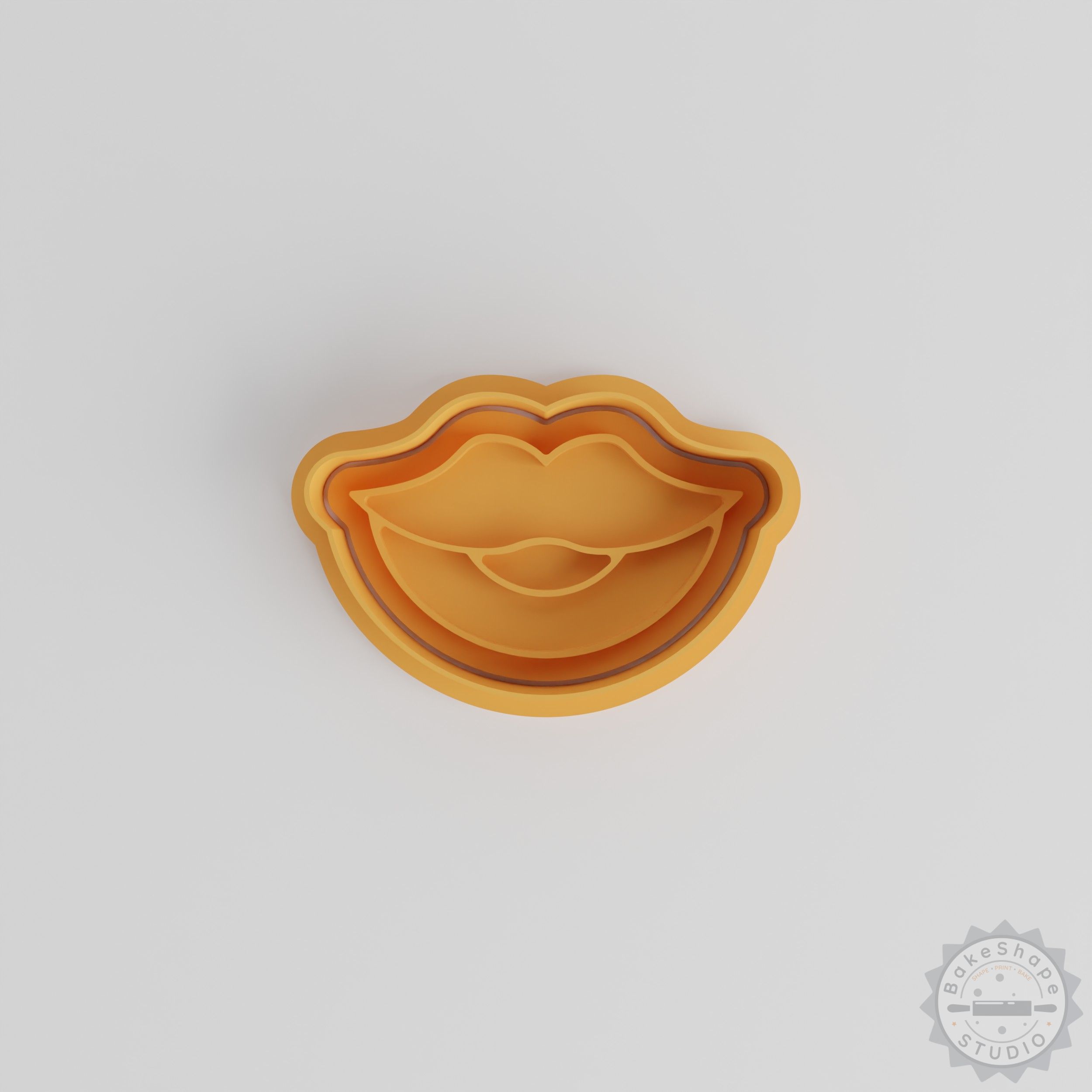 Lips Cookie Cutter & Stamp Set, 6 Piece, S/M/L Sizes, Perfect for Cookies & Fondant
