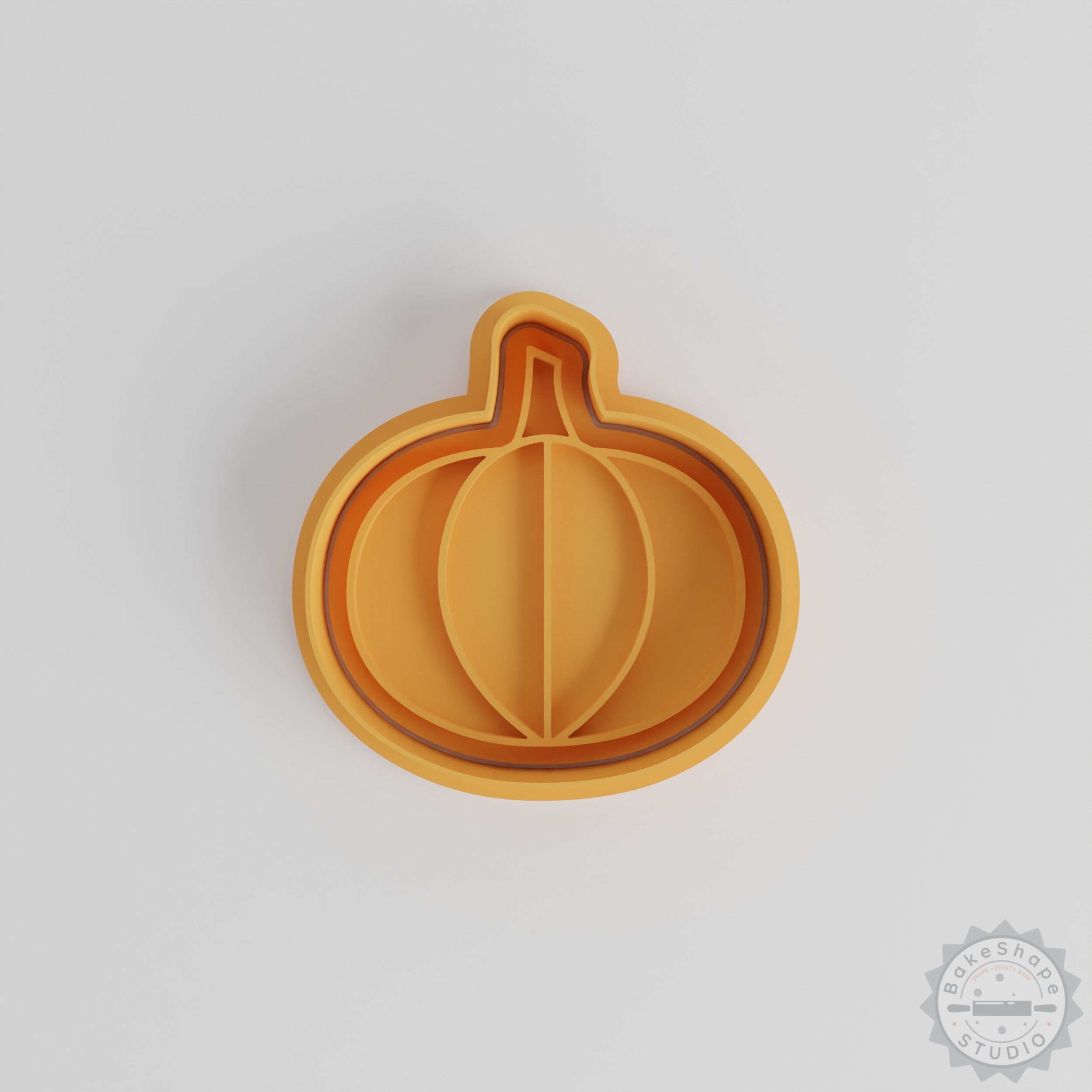 Pumpkin Cookie Cutter and Stamp Set, Halloween Baking Tools, 6-Piece Trick-or-Treat Shape Molds, S/M/L Sizes