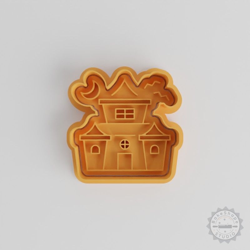 Haunted House Cookie Cutter Set, Halloween Baking Tools, 6 Piece Kit for Fondant & Cookies