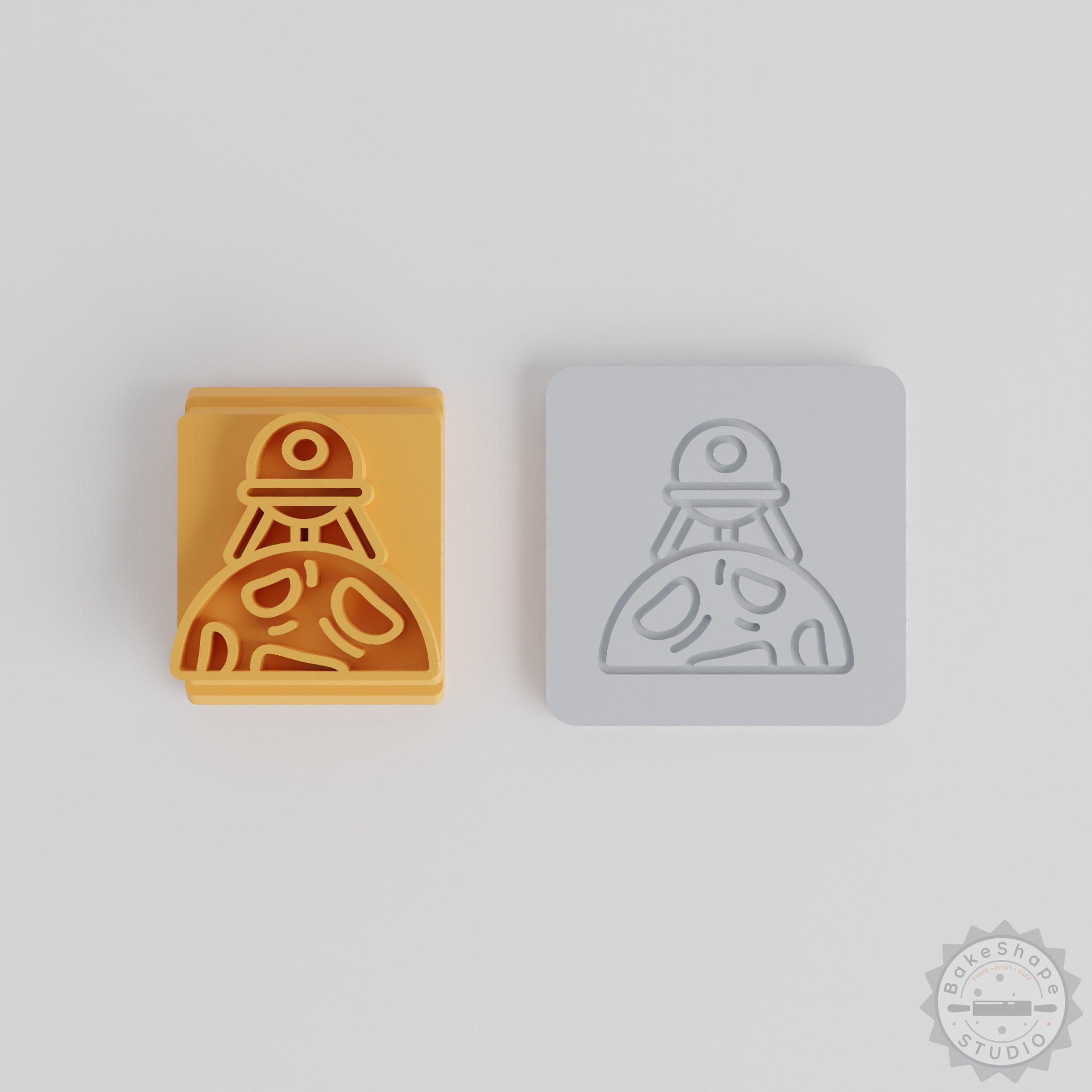 Moon Landing Stamp Tile Set, 5-Piece, Astronomy-Themed, Perfect for Clay, Cookies, Fondant and Soft Materials