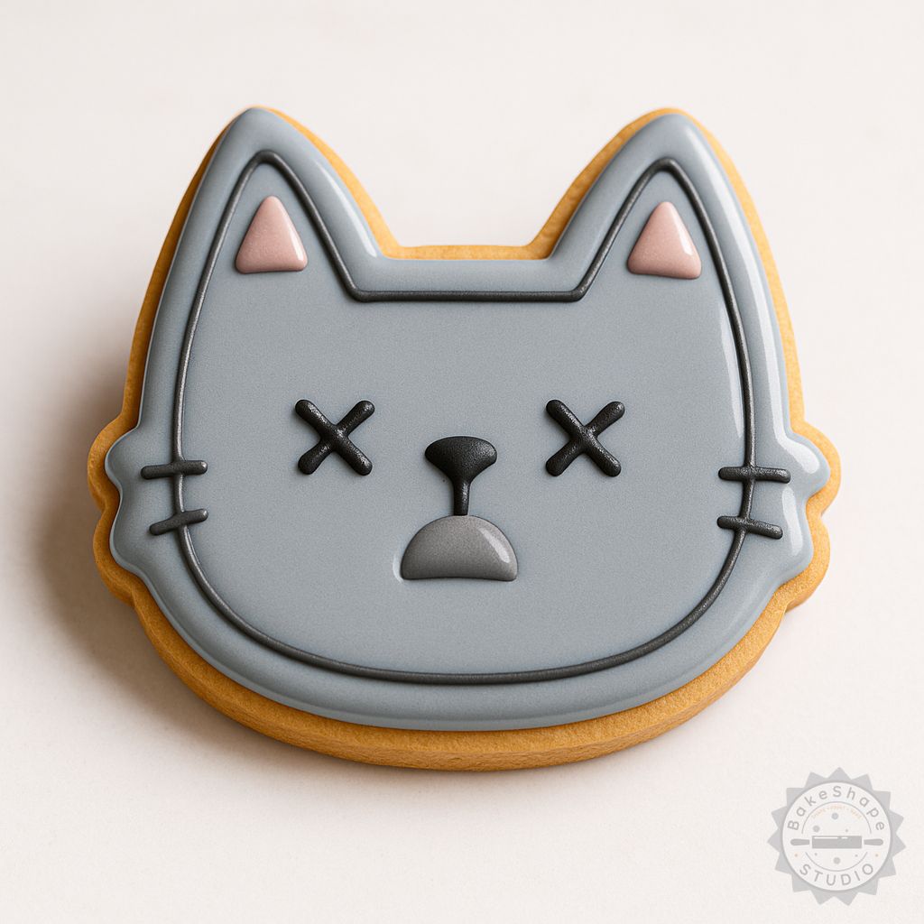 Dead Shape cookie cutter and stamp set STL for 3D printing with small, medium, and large size options