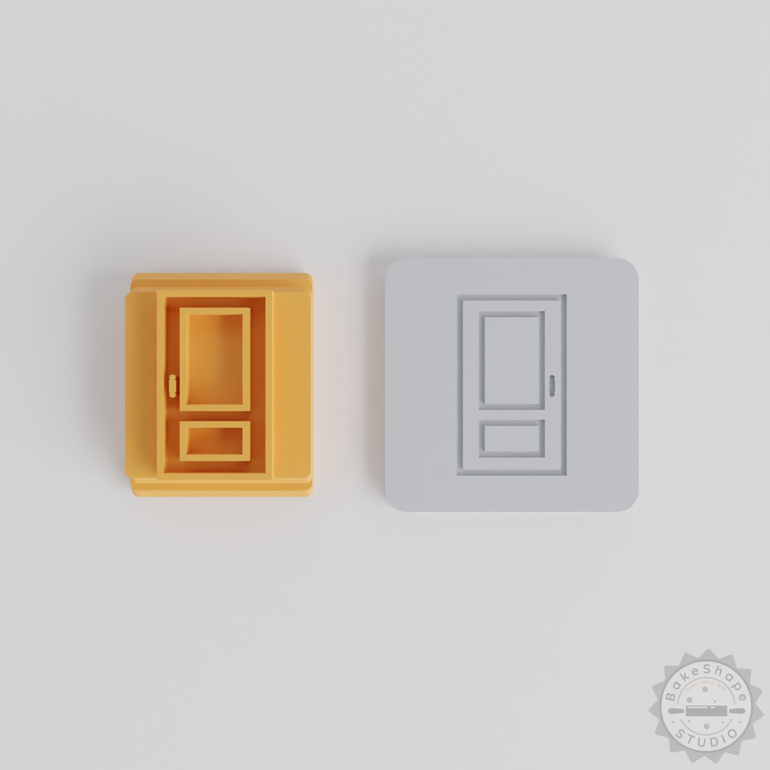 Clay and Cookie Stamp Tile Door Design, 5-Piece Set for Fondant and Soft Materials