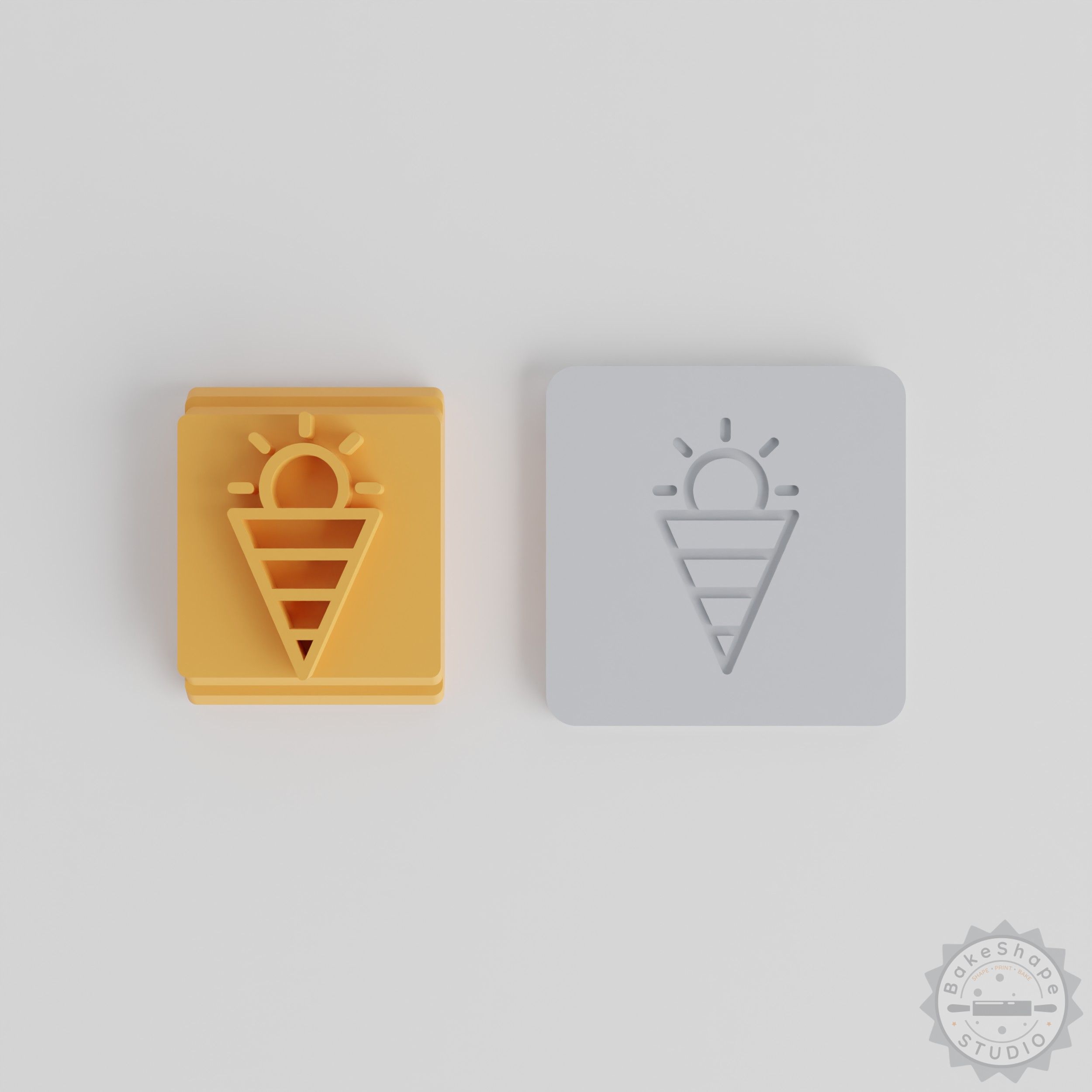 Sun Rising Stamp Tile Set, 5 Size Options, Perfect for Clay, Cookies, Fondant Crafting