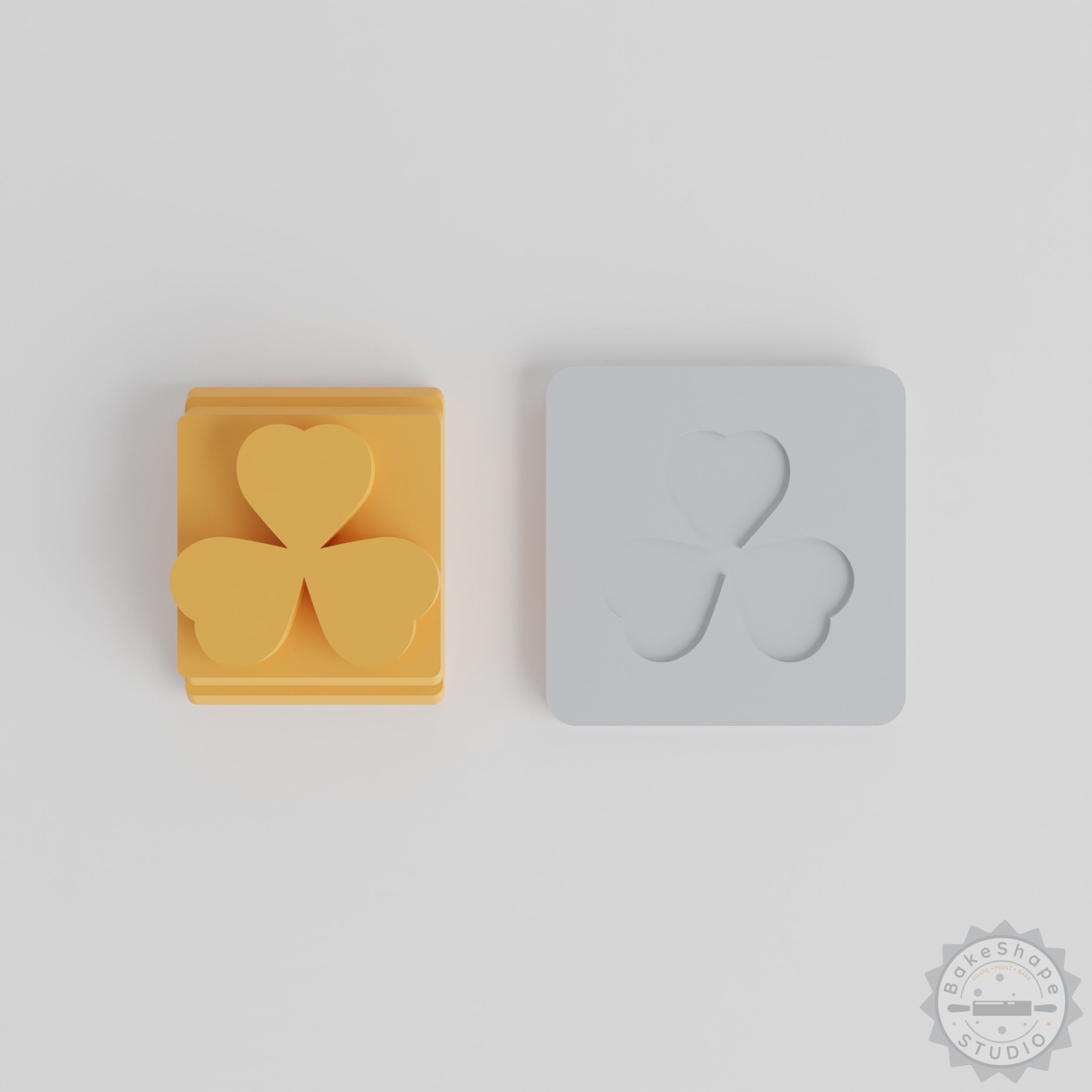 Clover Stamp Tile Set, 5 Sizes (20-40mm), Perfect for Clay, Cookies, Fondant