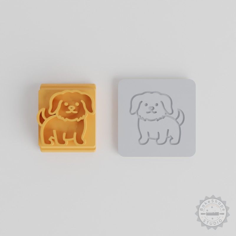 Maltese Stamp Tile Set, 5 Sizes, Perfect for Clay, Cookies, Fondant