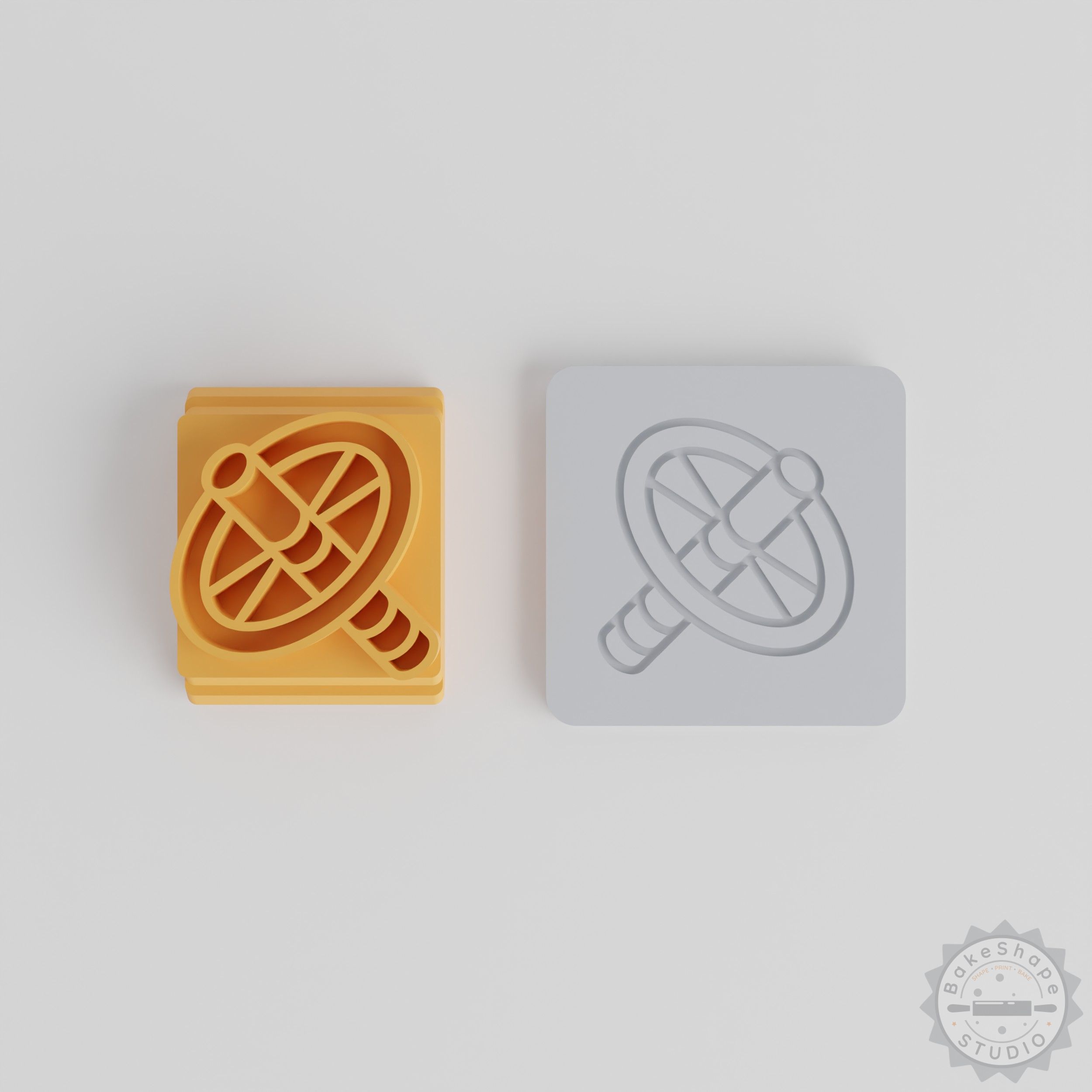 "Space Station Stamp Tile Set, 5 Sizes for Clay and Cookies, Perfect for Crafting and Baking"