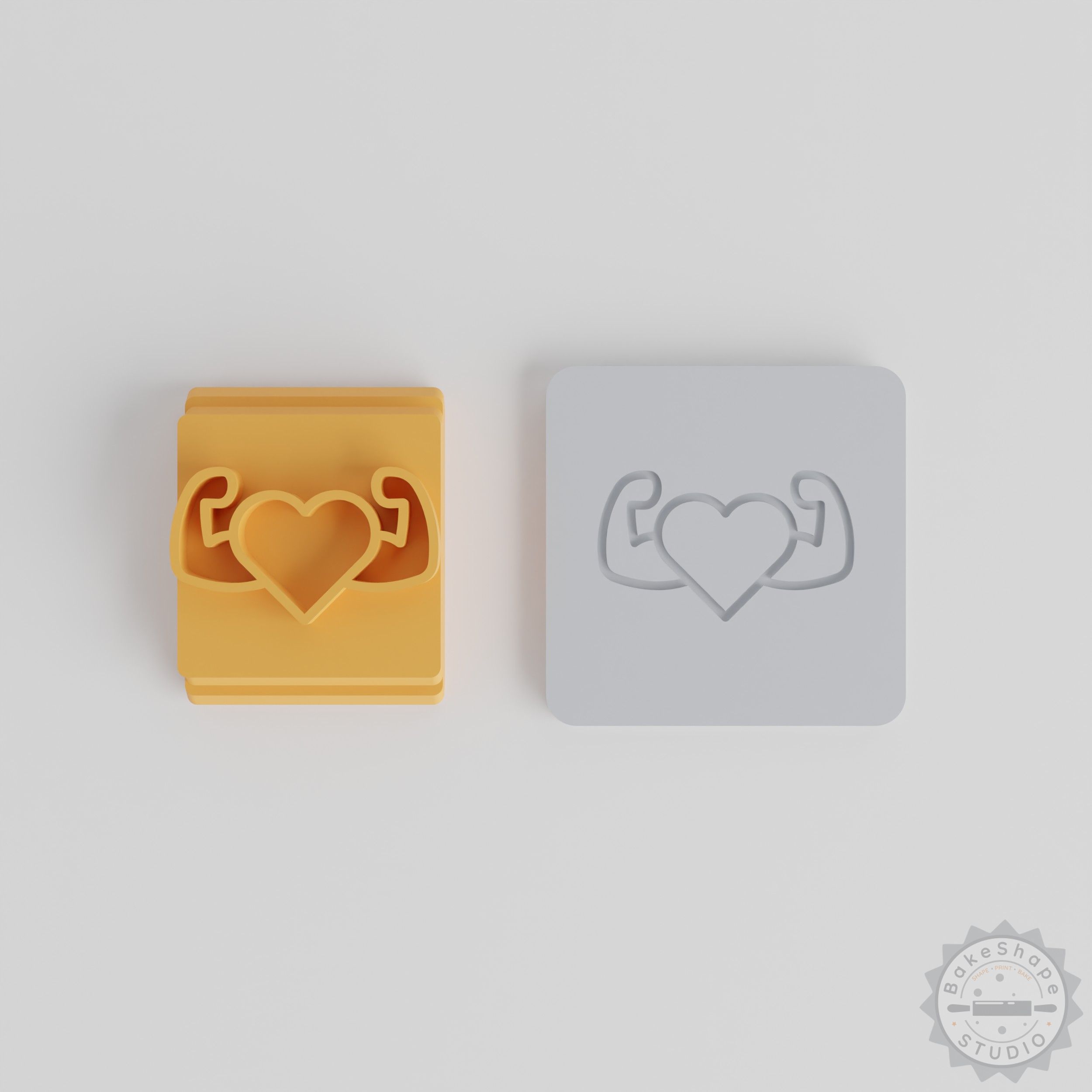 Cardio Exercises Stamp Tile Set for Clay, Cookies, Fondant - 5 Sizes (20-40mm)