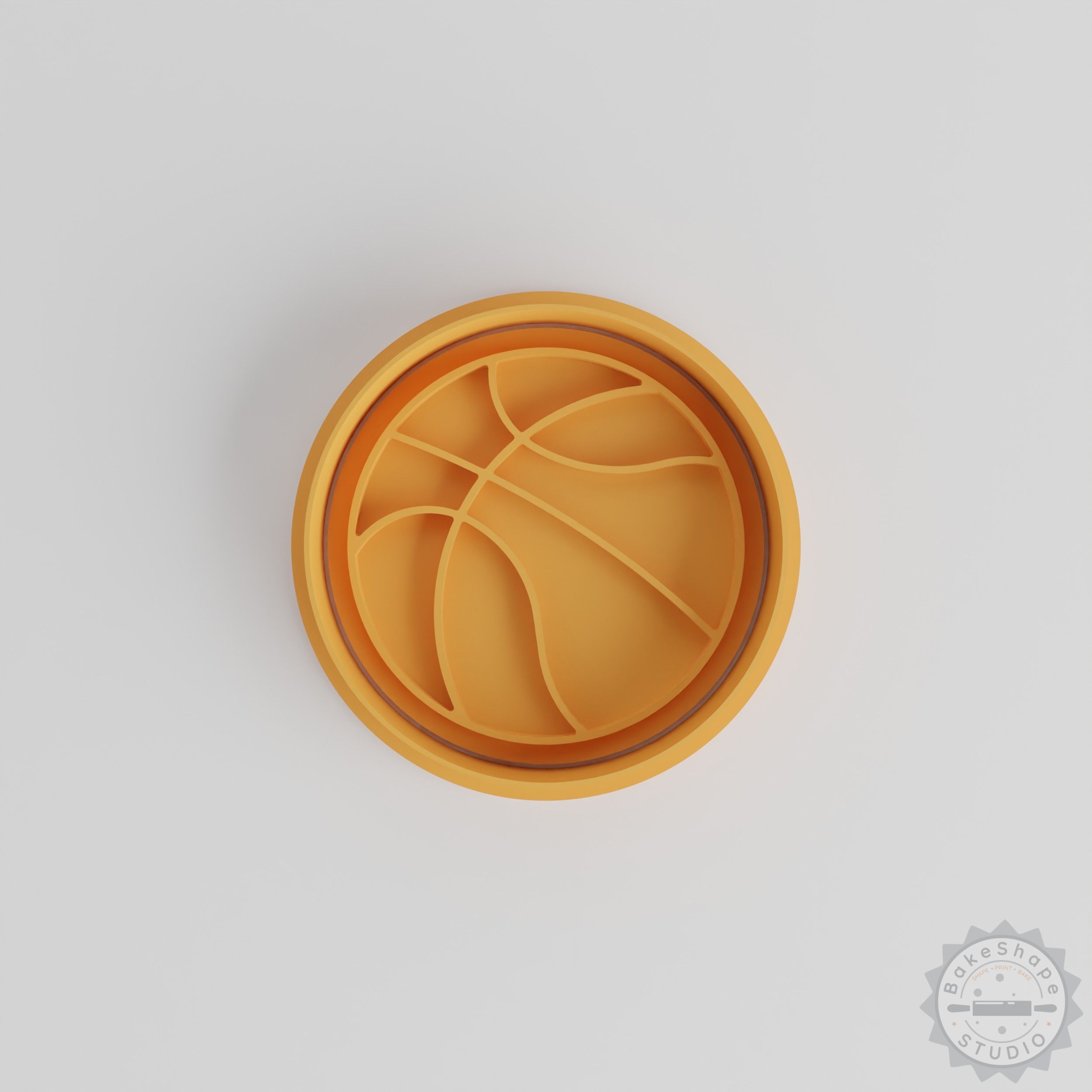 Basketball Cookie Cutters Set, 6-Piece, Multi-Size Shape Cutter and Stamp for Cookies and Fondant
