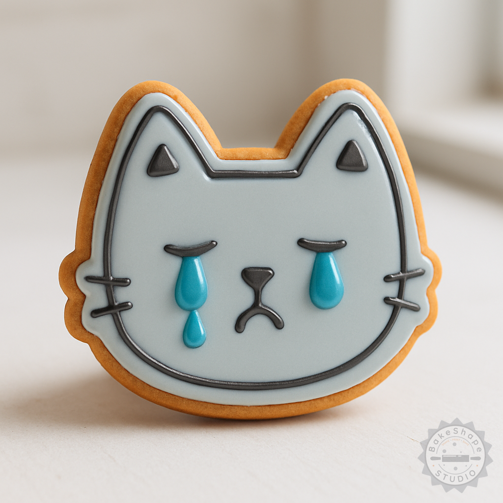 Decorated example 1 of "Tear Drop Cookie Cutter and Stamp Set, 6-Piece, S/M/L, Perfect for Fondant and Baking"