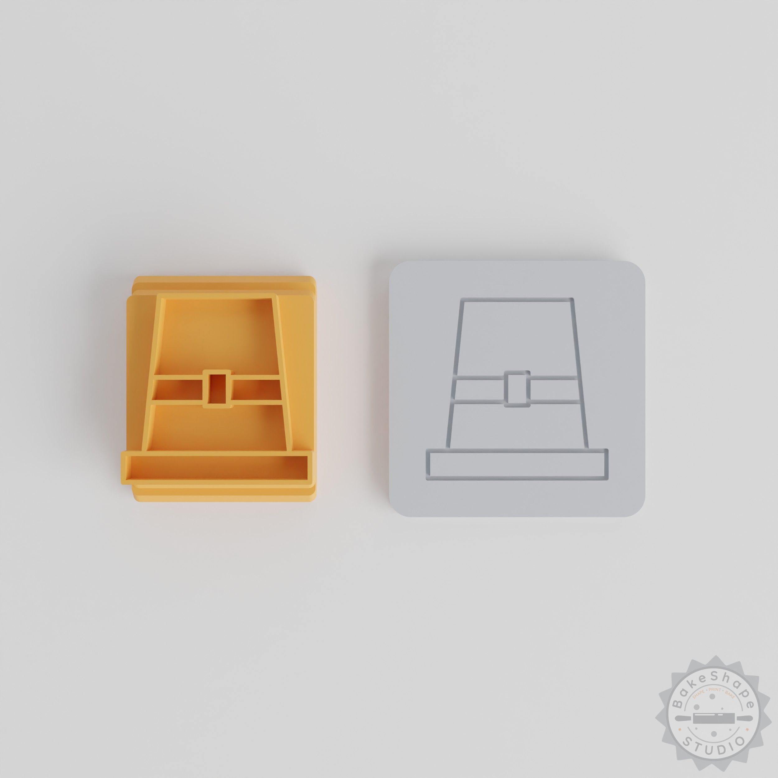 Thanksgiving Pilgrim Hat Stamp Set, 5 Sizes, Perfect for Clay and Cookies