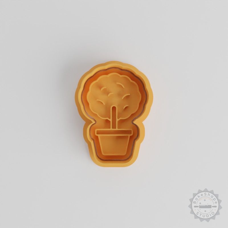 Small Tree Cookie Cutter and Stamp Set, 6-Piece, Small/Medium/Large, Perfect for Fondant