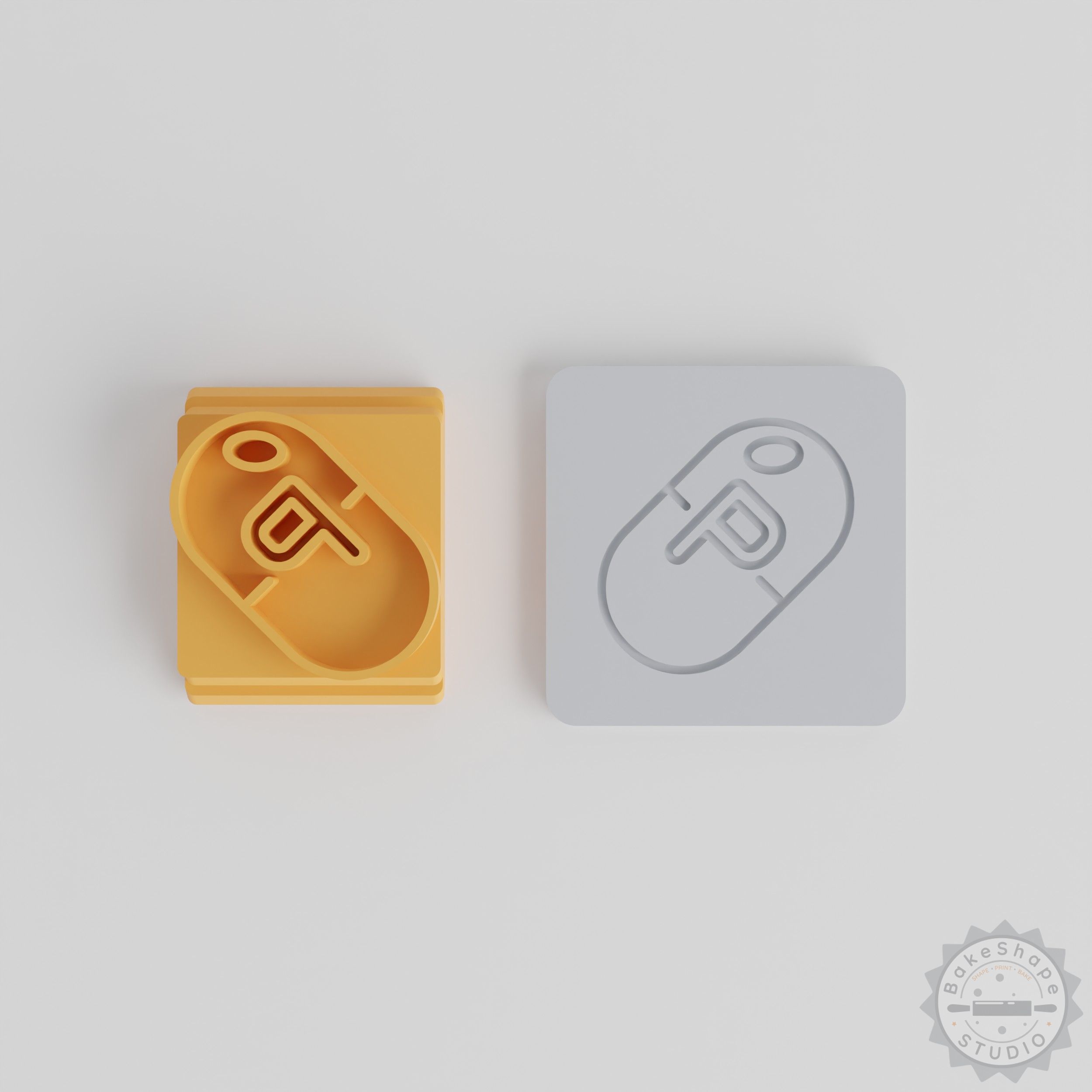 Power Pill Stamp Tile Set for Clay & Fondant, 5 Sizes, Flexible Use