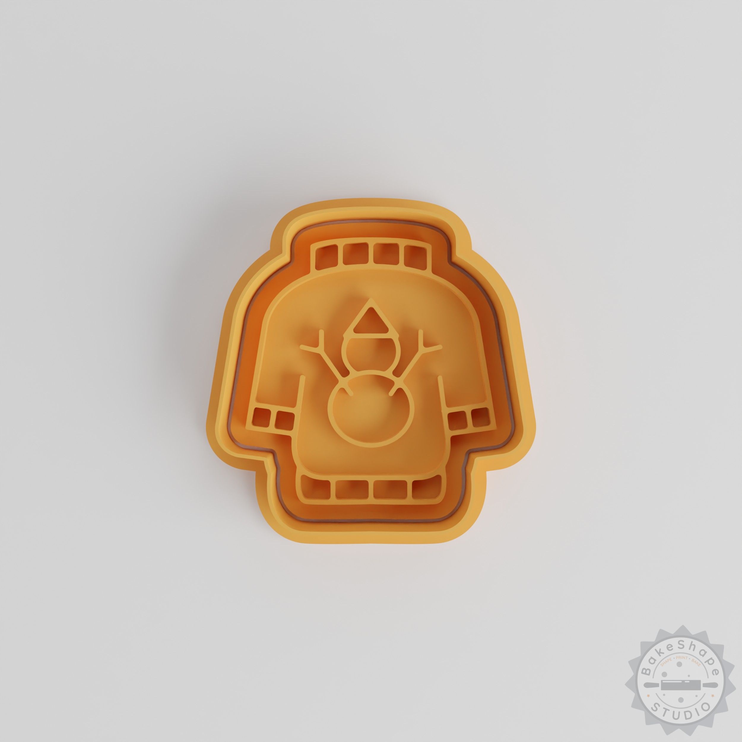 Winter Clothes Cookie Cutter & Stamp Set, 6-Piece, S/M/L, Casual Fashion Designs