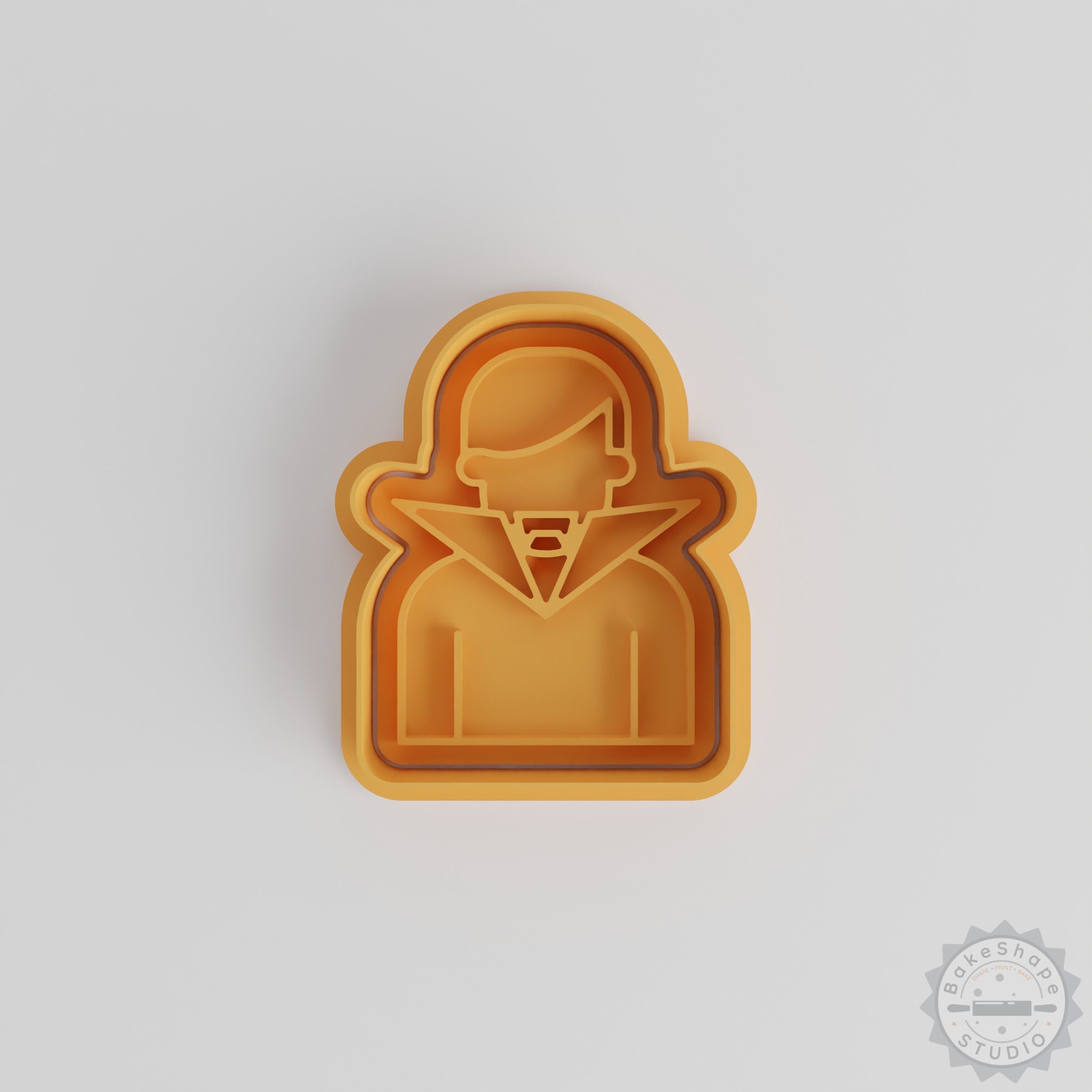 Dracula Vampire Shape Cutter Stamp Set, 6 Piece, Halloween Cookie Fondant, S/M/L Sizes