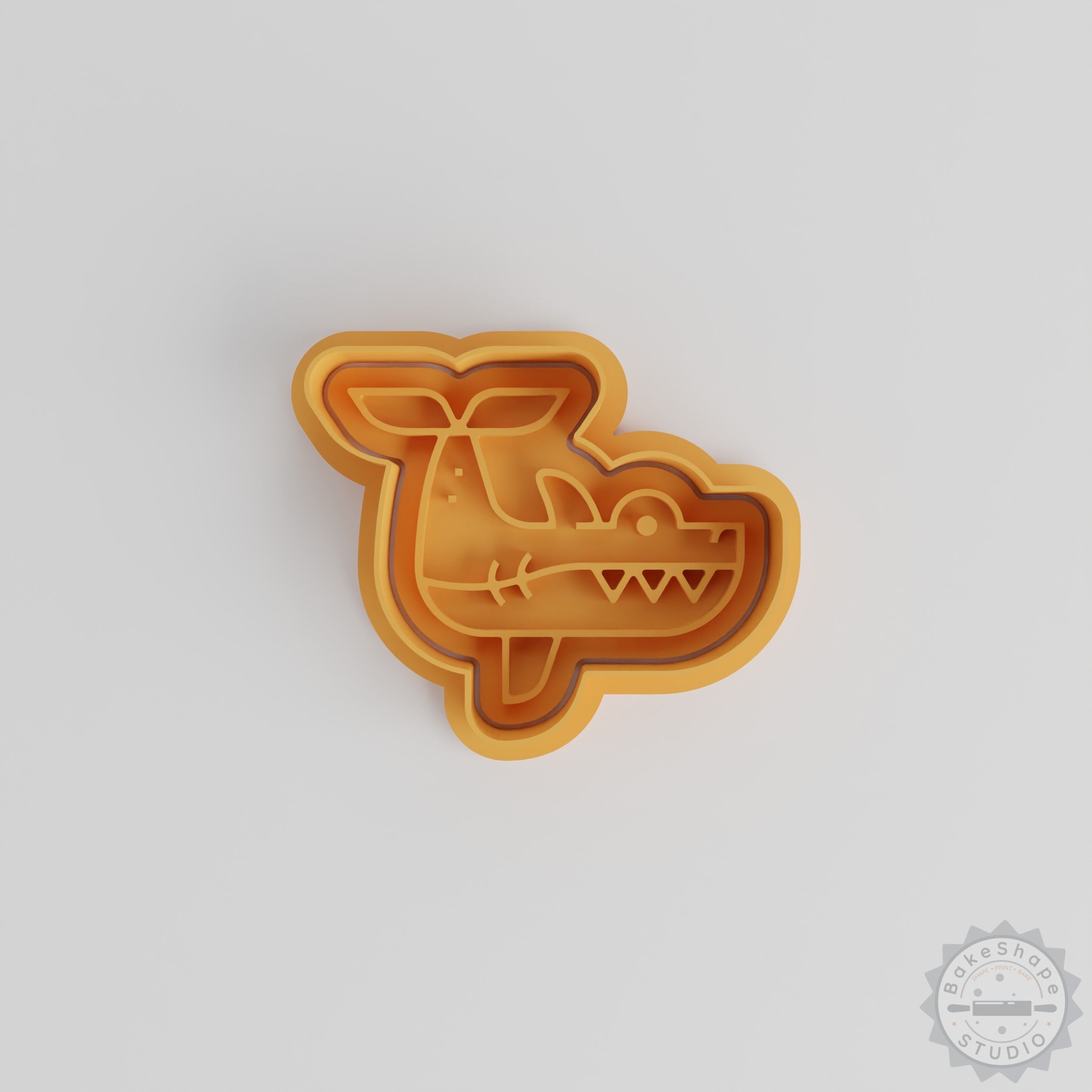 Shark Cookie Cutter & Stamp Set, Ocean Beast Baking Kit, Animal Shapes, Wild Life Collection, 6-Piece, S/M/L Sizes