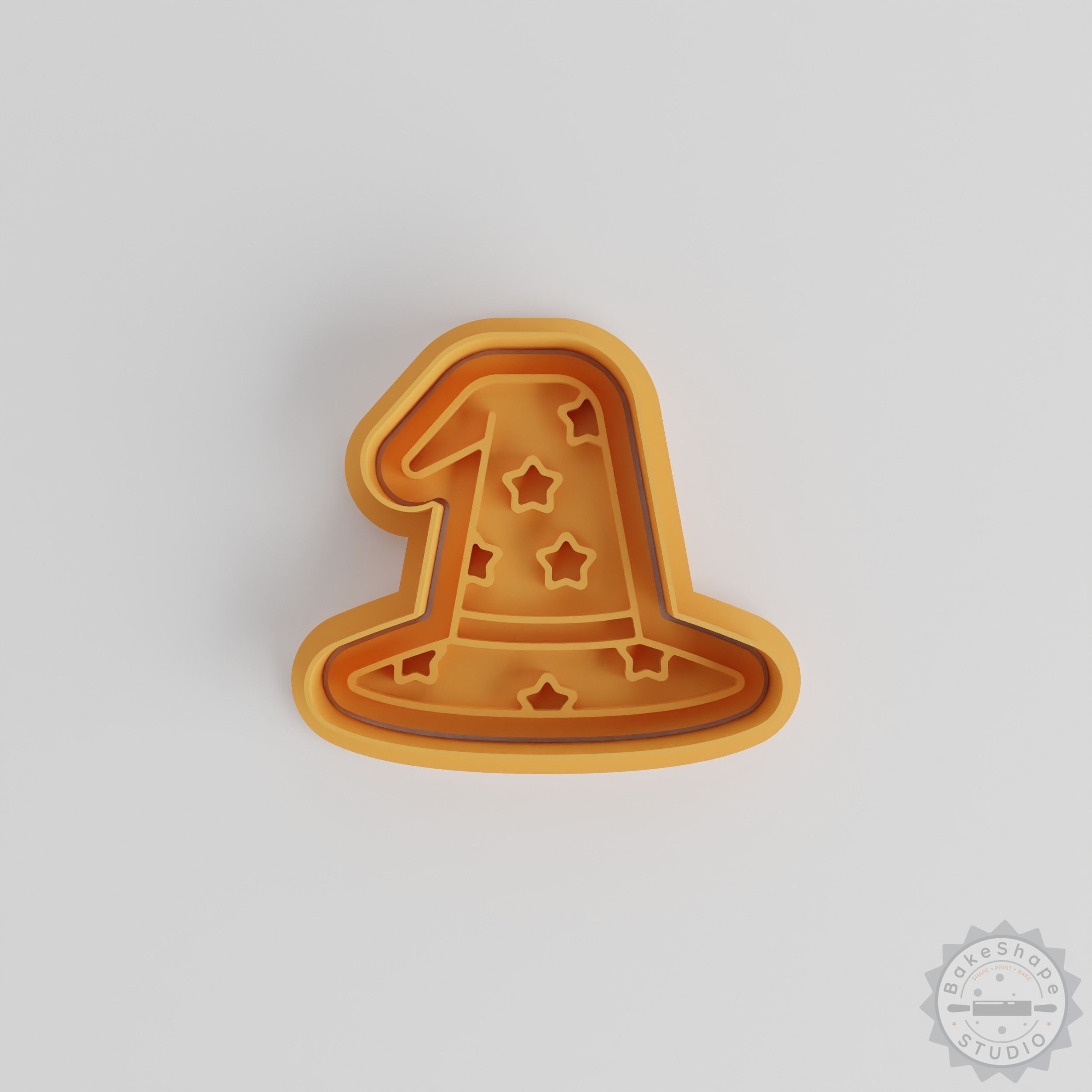Wizard Hat Shape Cutter & Stamp Set, Perfect for Cookies & Fondant, 6-Piece, S/M/L Sizes