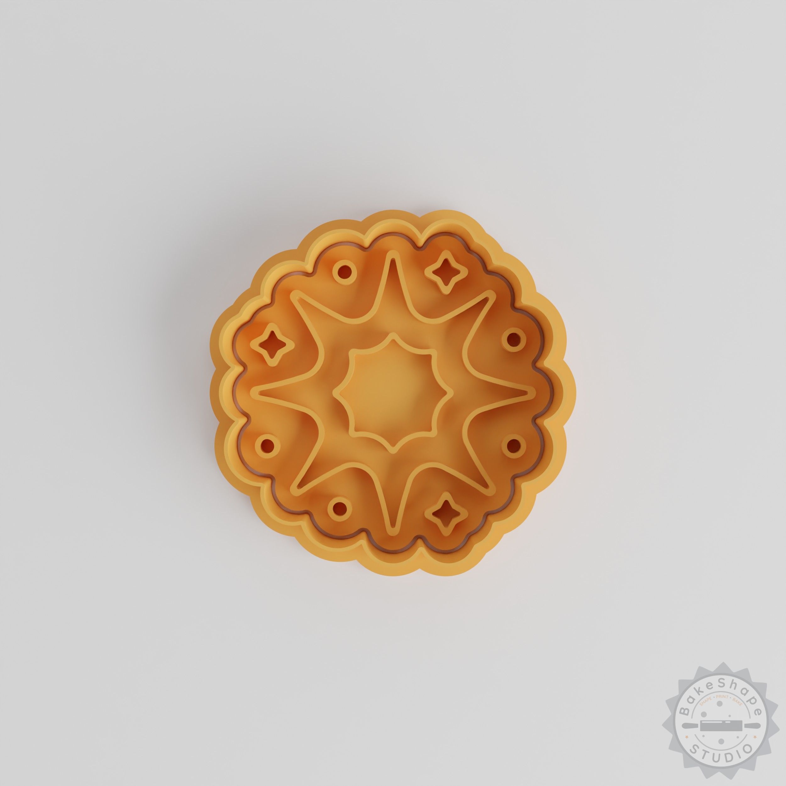 Supernova Cookie Cutter & Stamp Set, Space Theme, 6-Piece Pack, 3 Sizes, Ideal for Baking & Fondant Decor