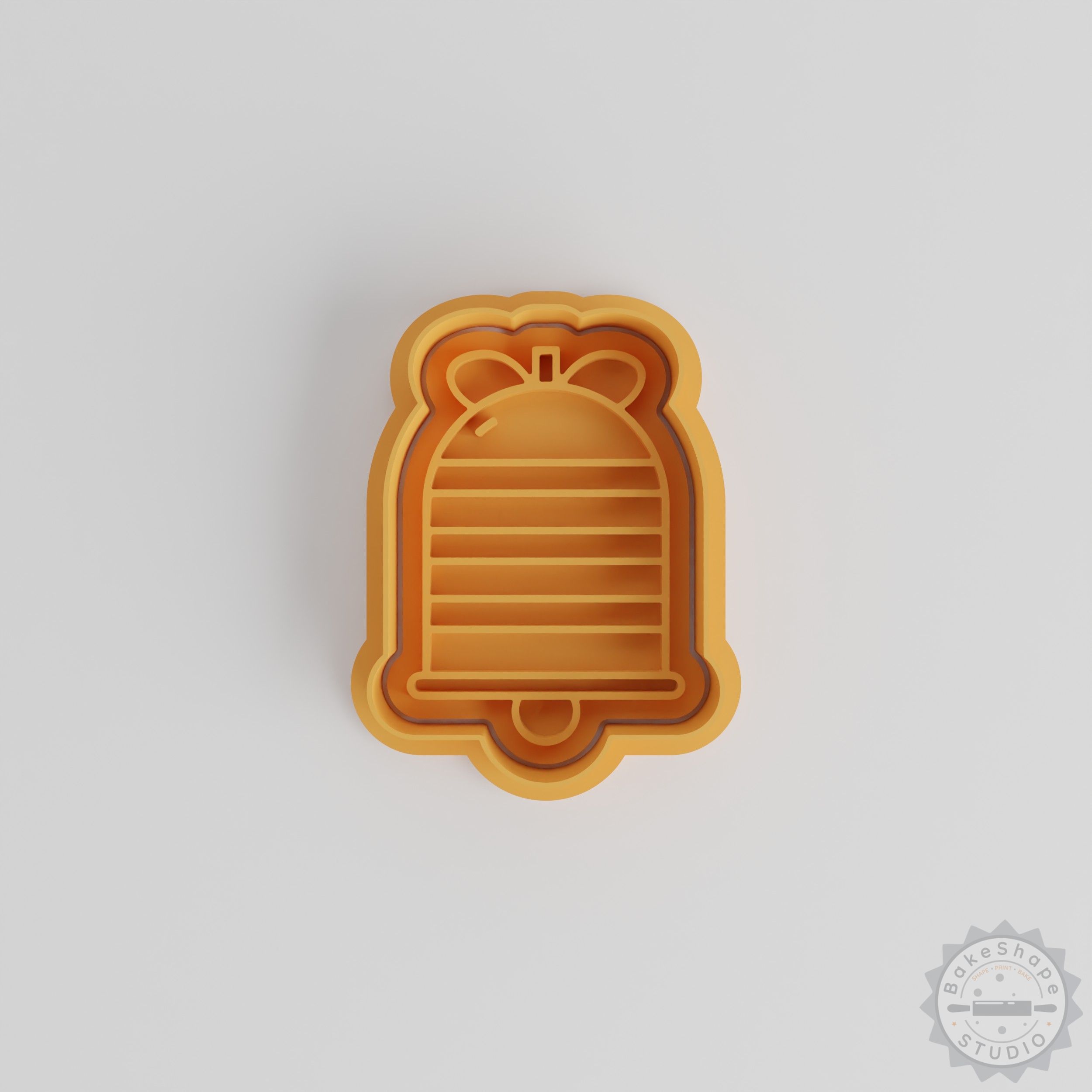 Bell Shape Cookie Cutter and Stamp Set, 3 Sizes, Perfect for Fondant and Baking